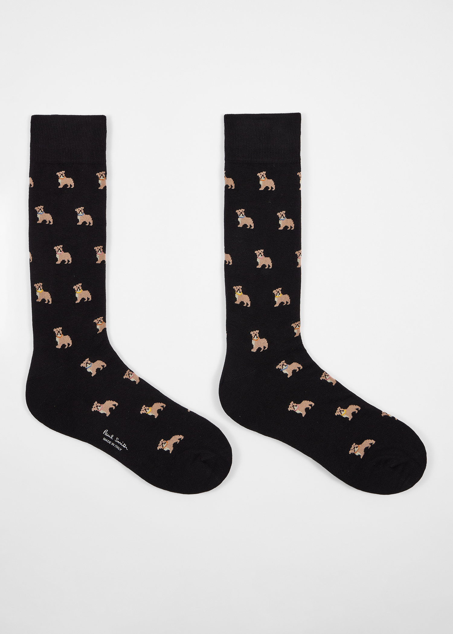 Black Cotton-Blend 'Bulldog' Socks