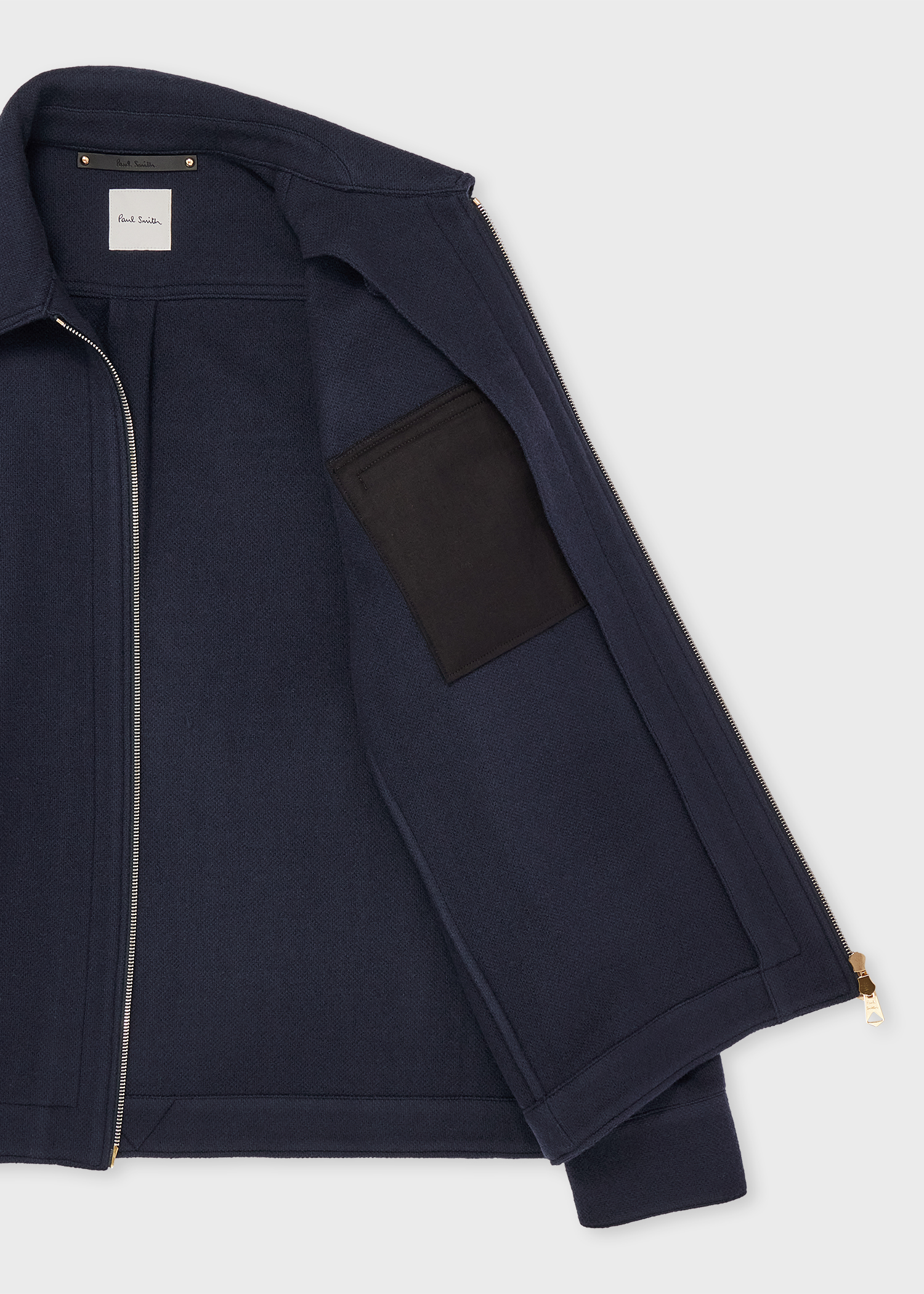 【日本製】 Navy Men's Wool Jacket Zip-Front ジャケット・アウター