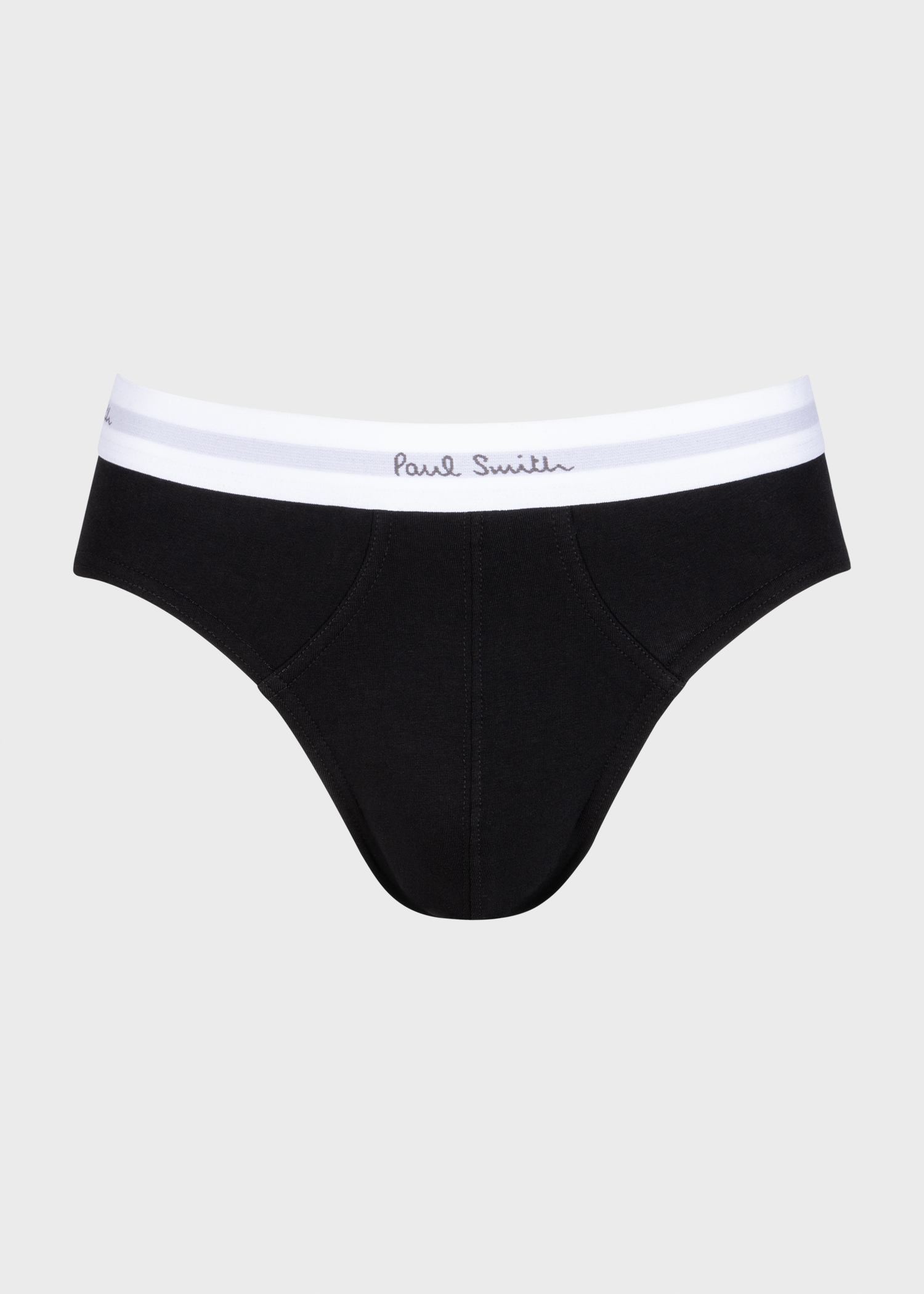 Black Cotton-Stretch Briefs Three Pack