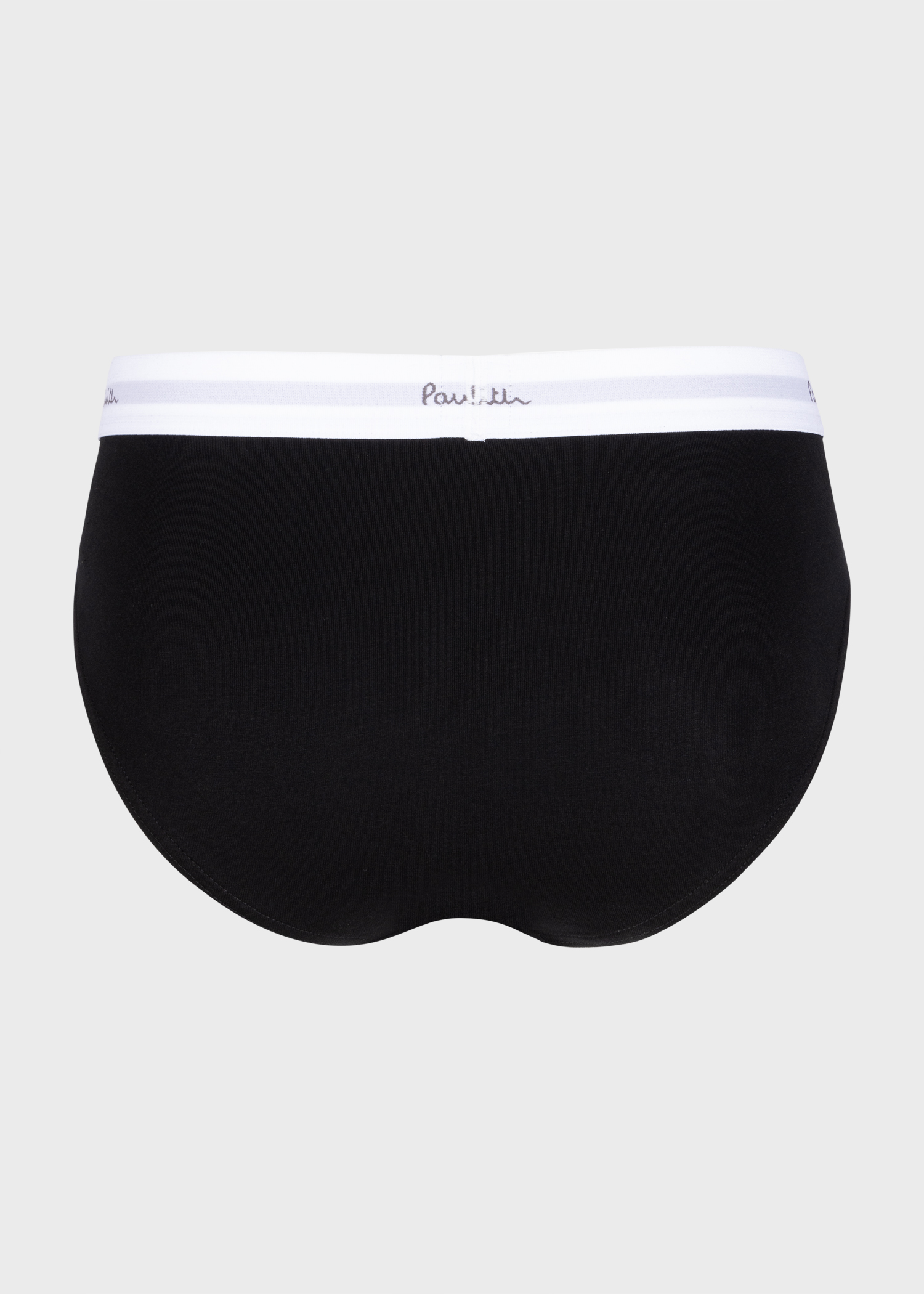 Black Cotton-Stretch Briefs Three Pack