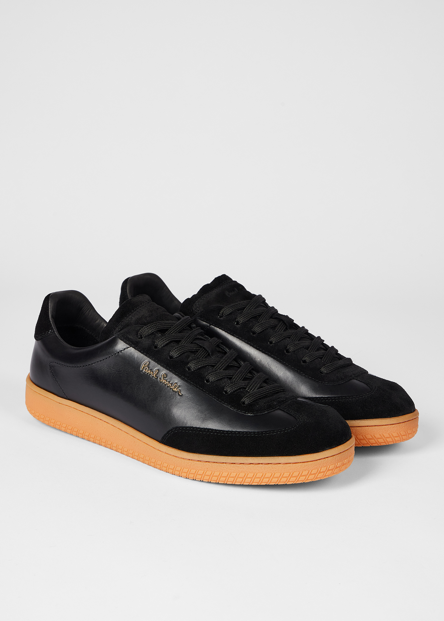 スニーカー PAUL SMITH Men Sneakers Black M1SFOL03PLEA 79 Men's Black Leather 'Rex' Sneakers
