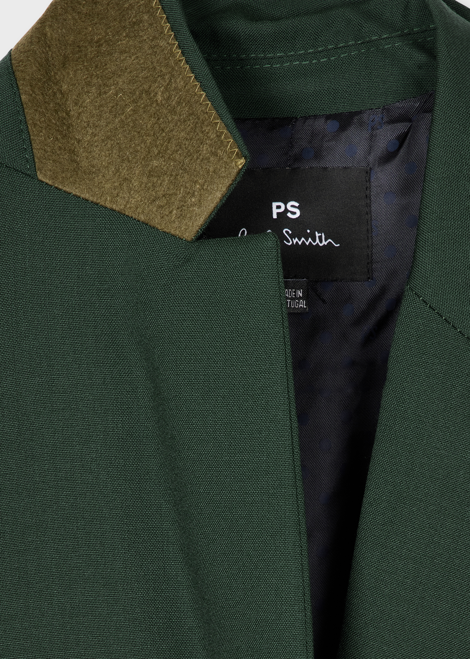 Women's Pine Green Wool Hopsack Blazer