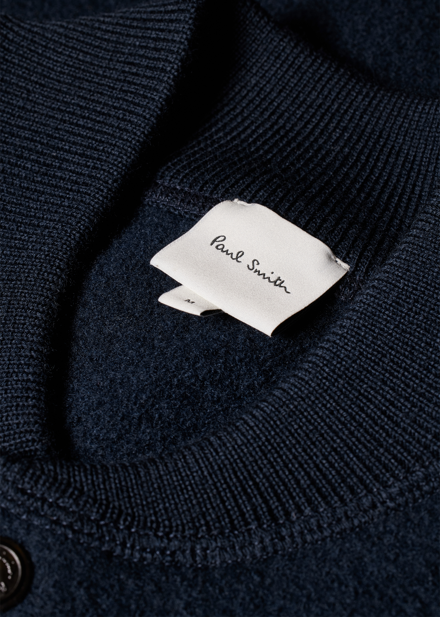 Navy Merino Wool 'Artist Stripe' Bomber Jacket