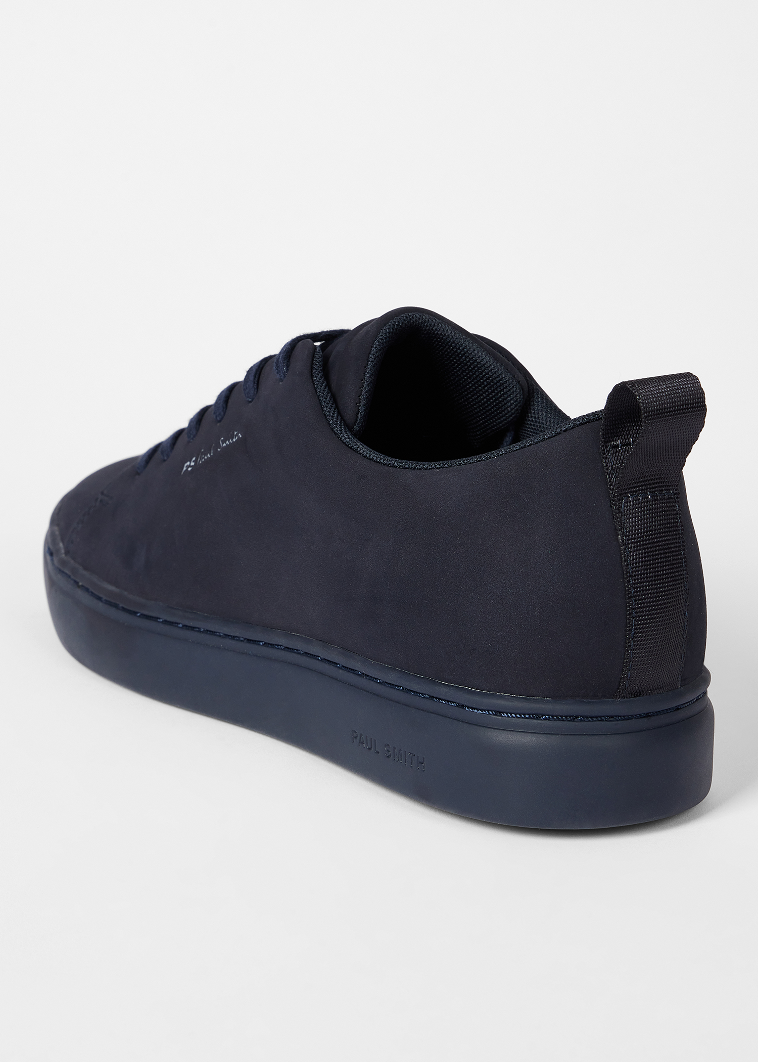 Navy Blue Nubuck Leather 'Lee' Trainers
