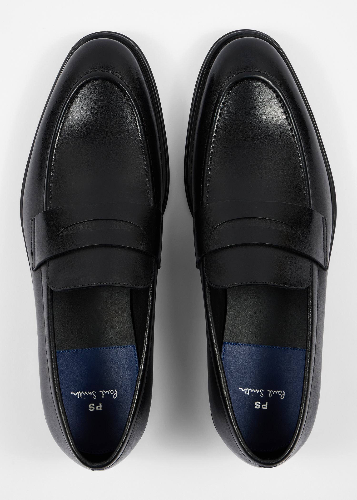 Men's Black Leather 'Pierce' Loafers
