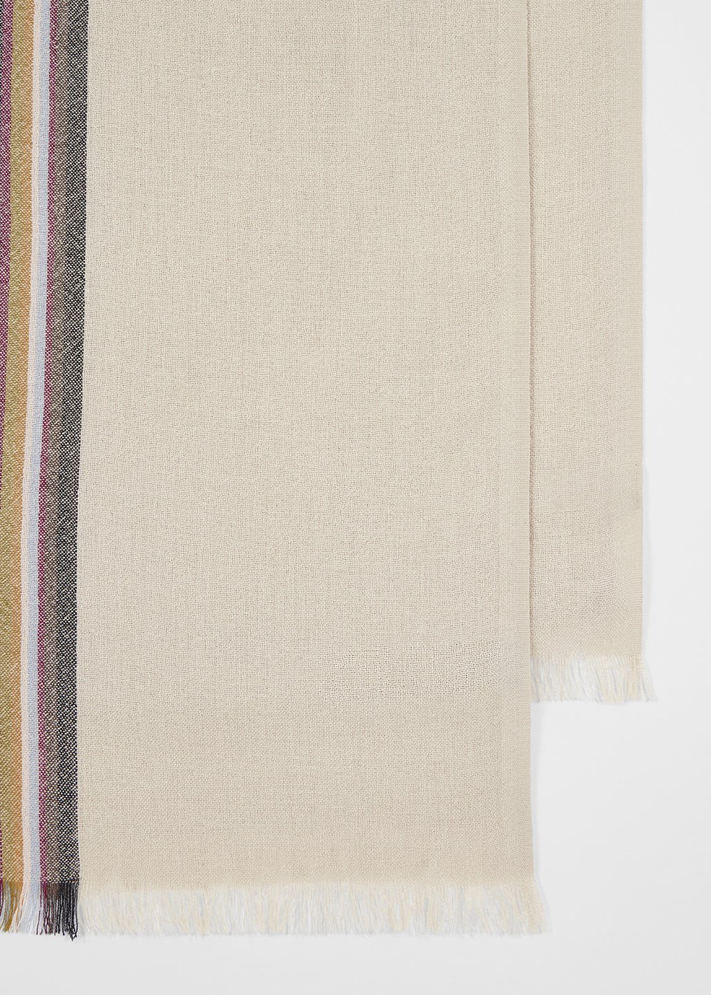 スカーフ PAUL SMITH Woman Scarf White W1A250MP439 01 Women's 'Signature Stripe' Gradient Scarf Paul Smith