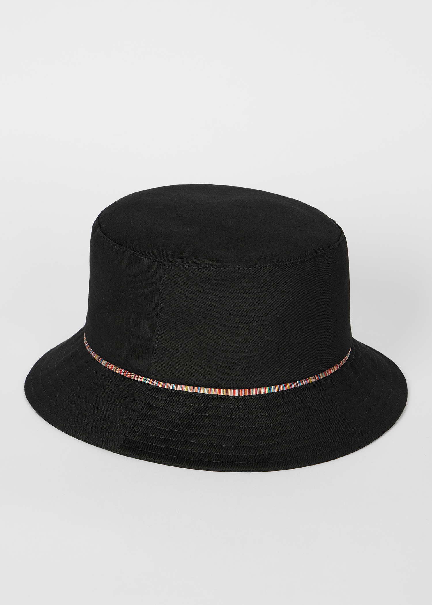 ハット PAUL SMITH Woman Hat Black W1A723DTP367 79 Women's 'Signature Stripe' Bucket Hat Paul Smith
