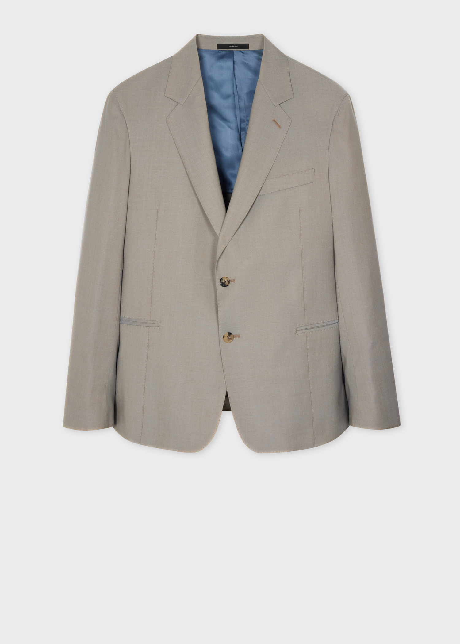 Grey Wool Cargo Blazer