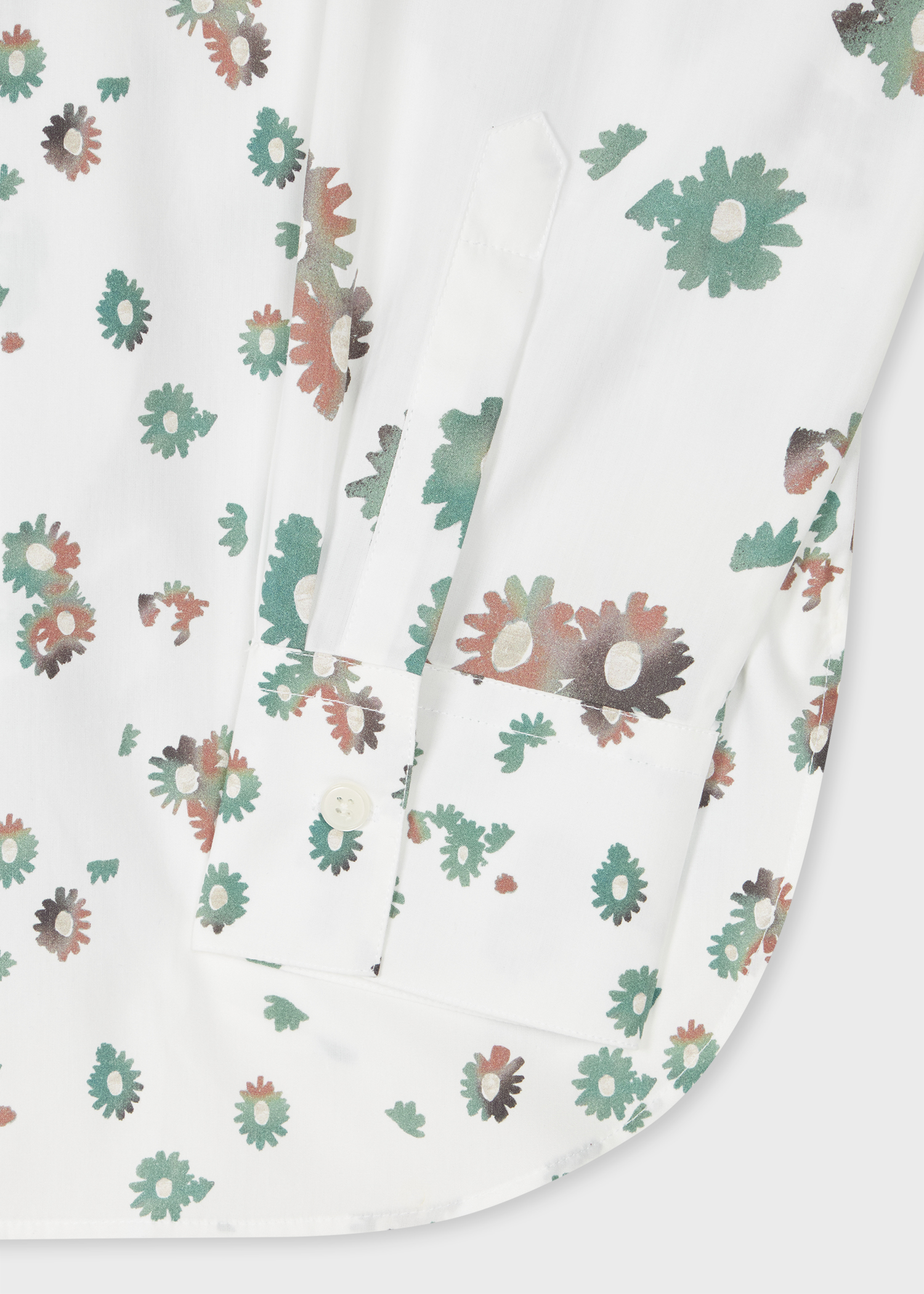 Women's White 'Chamomile Floral' Shirt