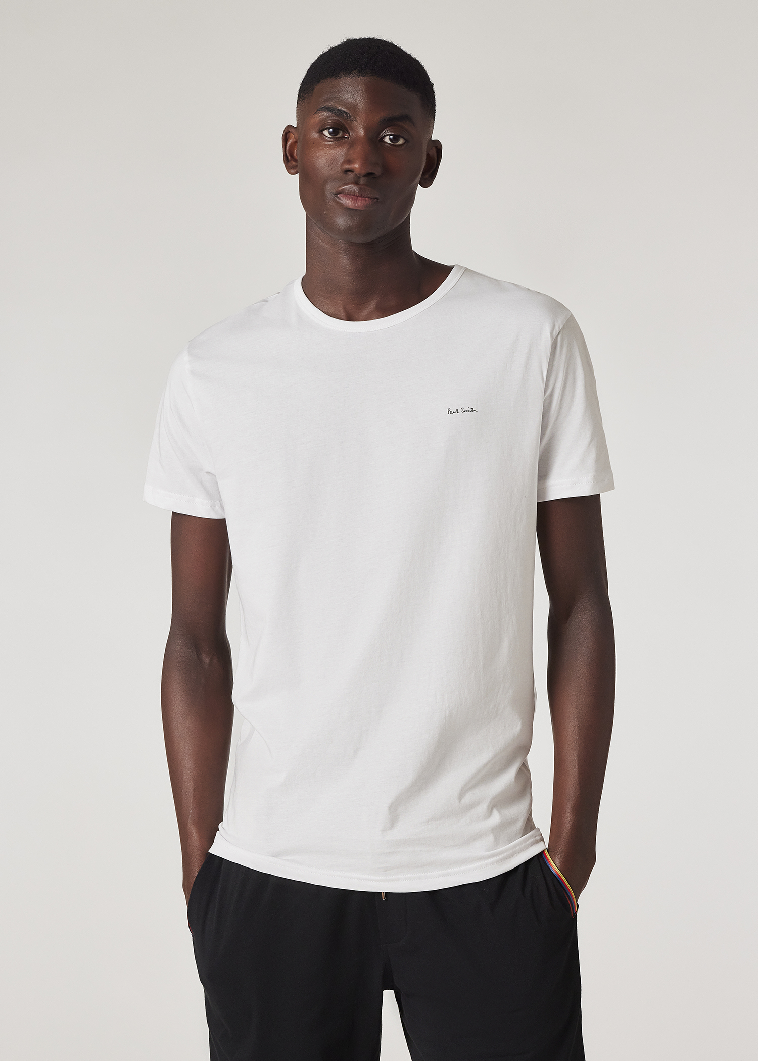 【関税&送料込】Paul Smith Crewneck T-Shirt Men's Mixed Organic Cotton Logo Lounge T-Shirts Three Pack