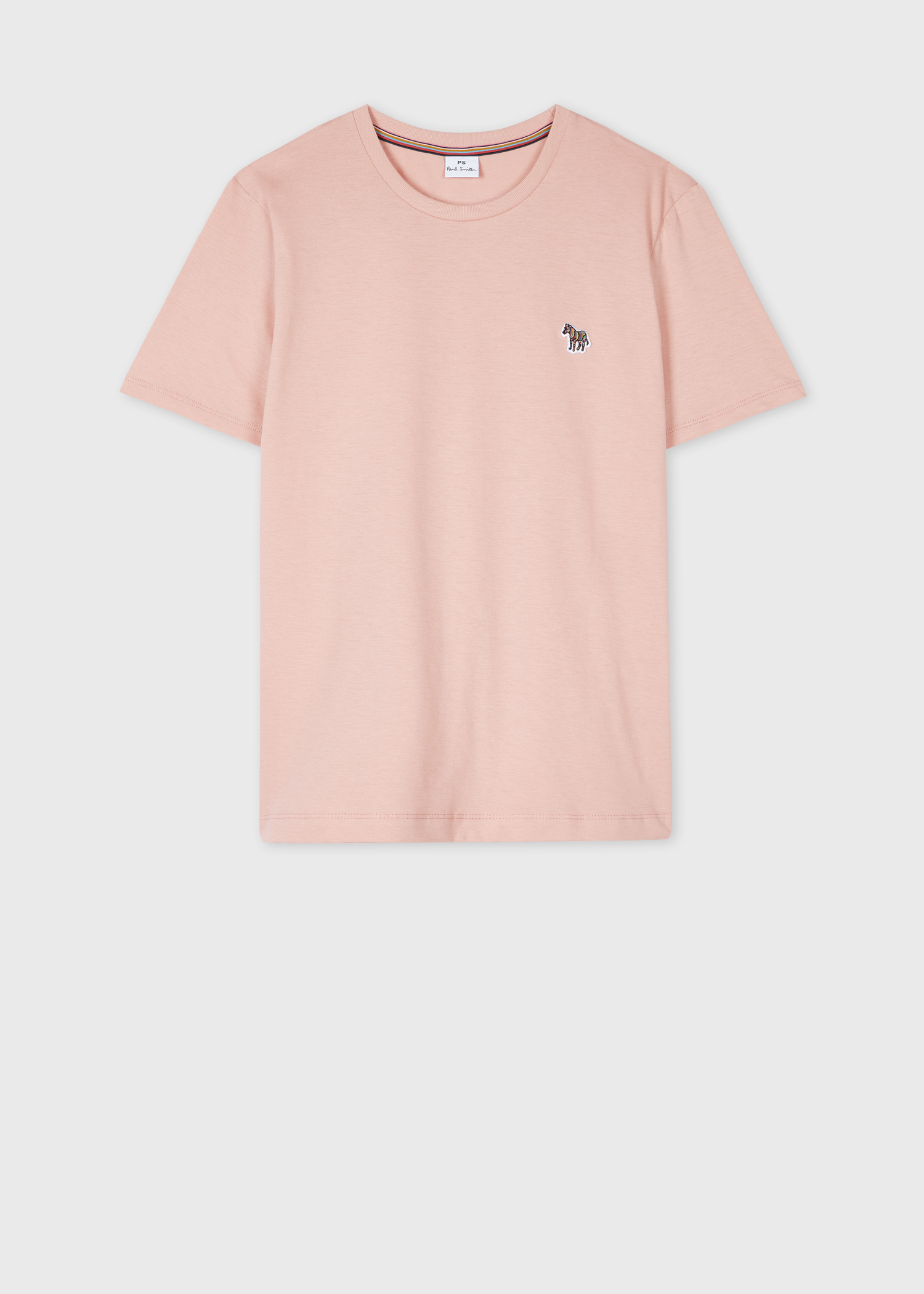 Tシャツ・カットソー PS PAUL SMITH Woman T-Shirt Pink W2RG799NP4610 62 Women's Light Pink Zebra Logo Cotton T-Shirt