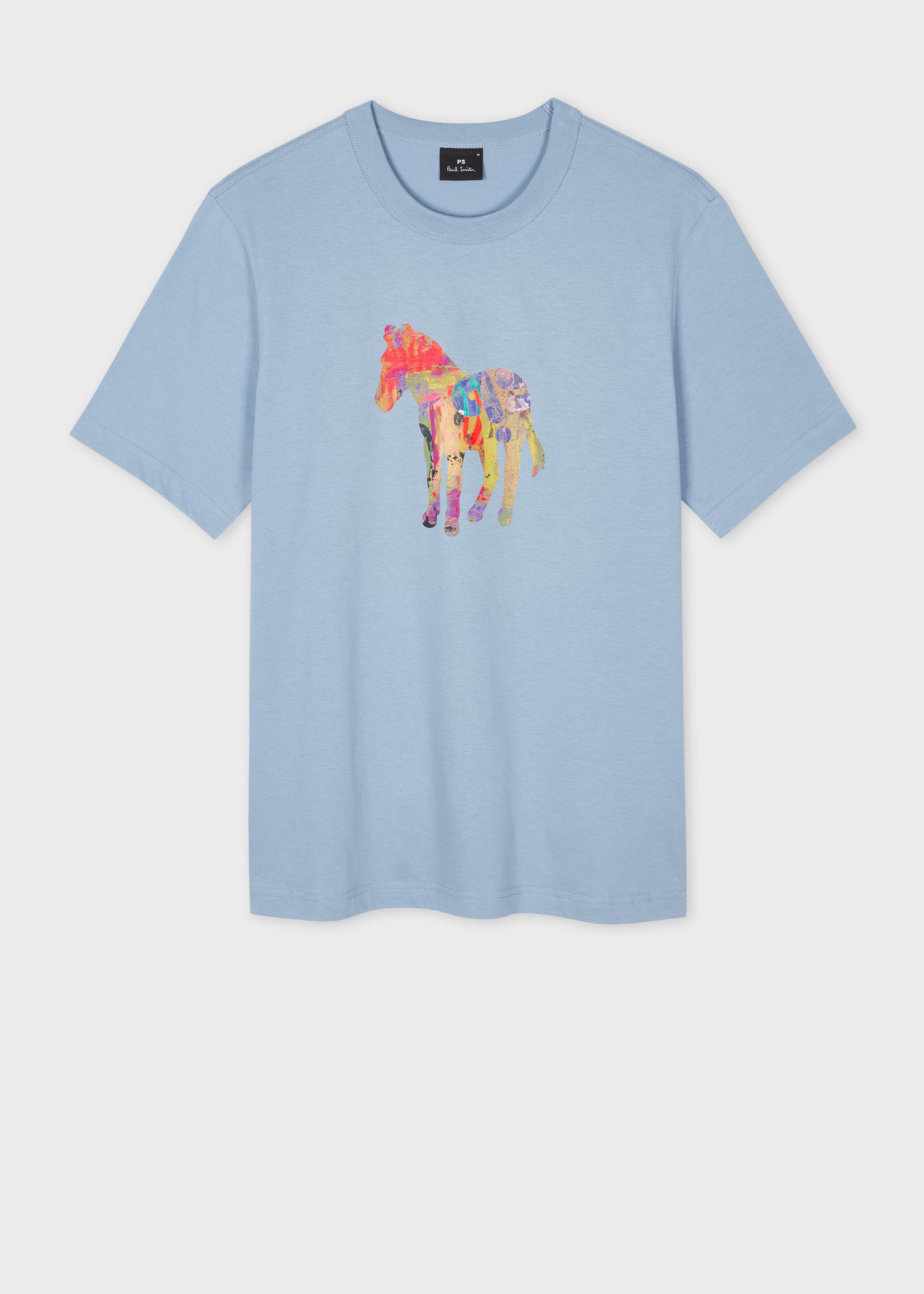 Tシャツ・カットソー PAUL SMITH Men T Shirts M2R150LZ P2158049 Blue PS Paul Smith Men's Cotton Zebra Logo T-Shirt, Indigo