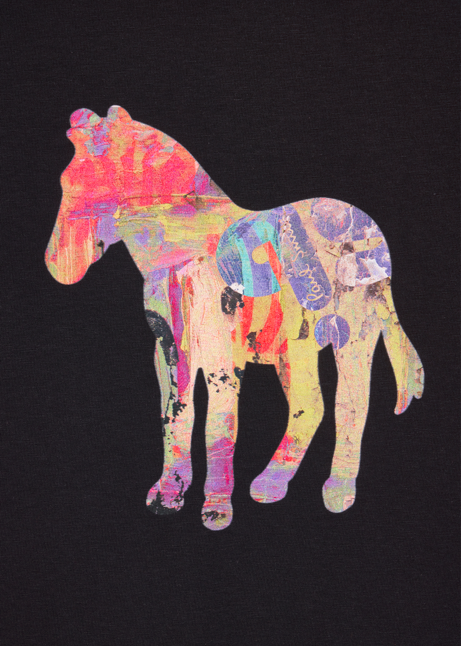 【送料関税込】Paul Smith Zebra Craft T-Shirt T-Shirt Homme Noir Imprimé 'Craft Zebra'