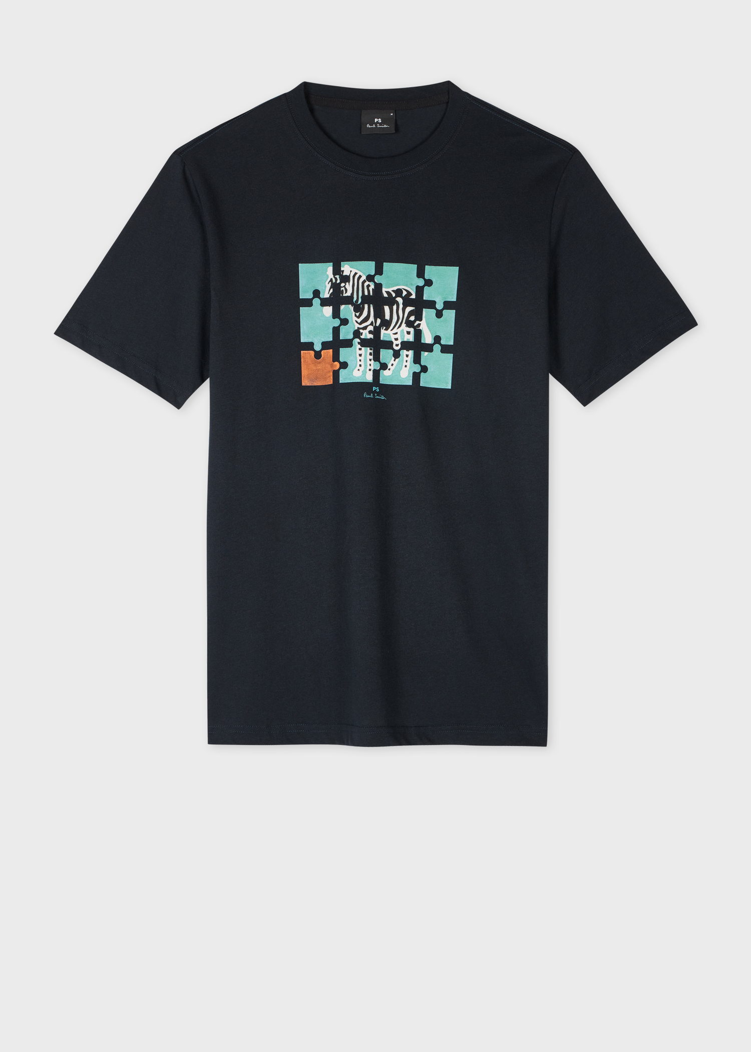 Tシャツ・カットソー Paul Smith SS25 T-SHIRT CON LOGO (M1R 306U H00088 49) Black Cotton Zebra Logo T-Shirt