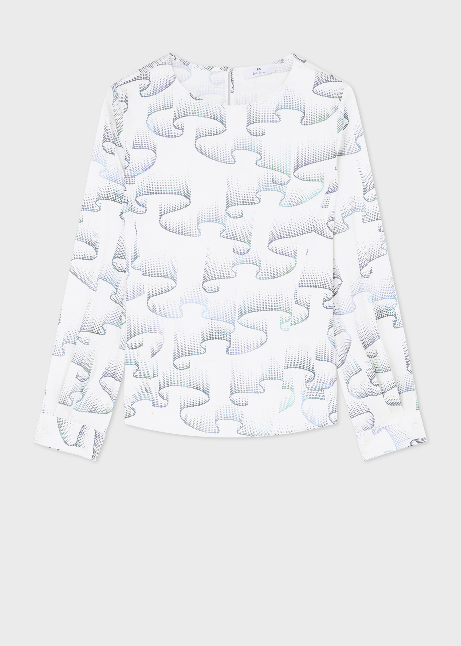 Women S Off White Dotted Wave Top