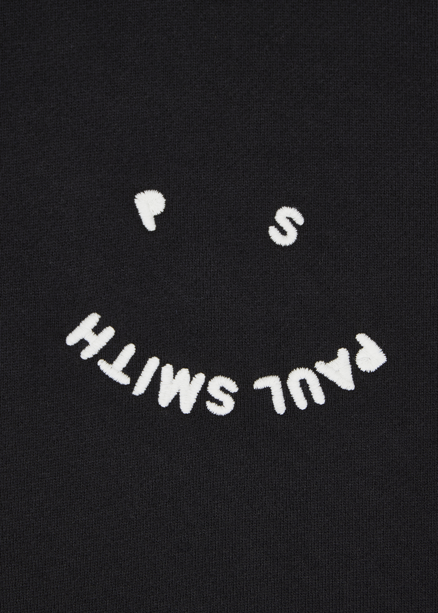 ★Paul Smith★ Happy Hood Black M2R960XEK2116979 Women's Black Cotton 'Swirl Heart' Zip Up Lounge Hoodie