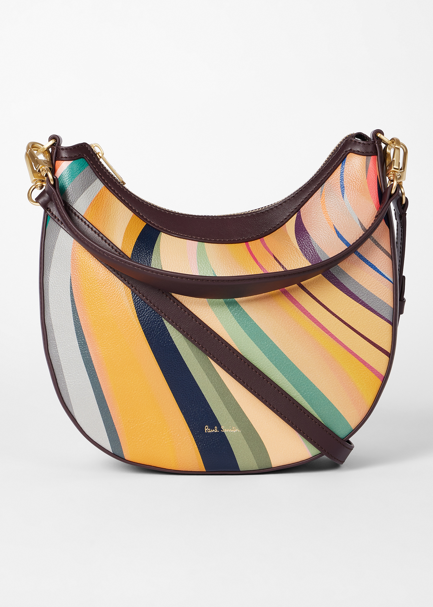 Women's 'Dusky Swirl' Leather Mini Hobo Bag