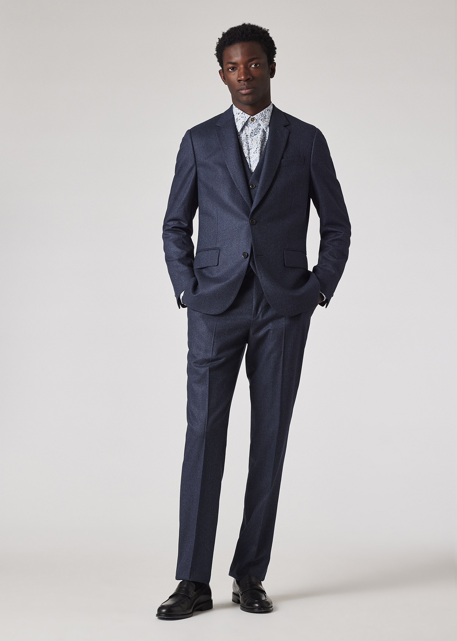 Paul Smith × Loro Piana スーツ L SOHO FIT Paul Smith The Soho - Tailored-Fit Navy Capolavoro Tweed Three