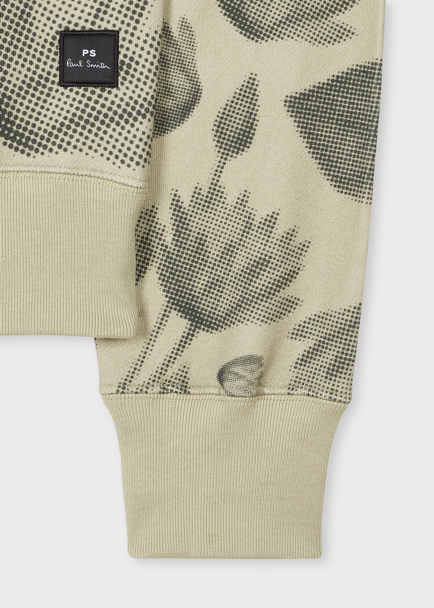 スウェット・トレーナー [PS PAUL SMITH] Half Tone Floral Print Sweatshirt Men's Beige 'Half Tone Floral' Sweatshirt