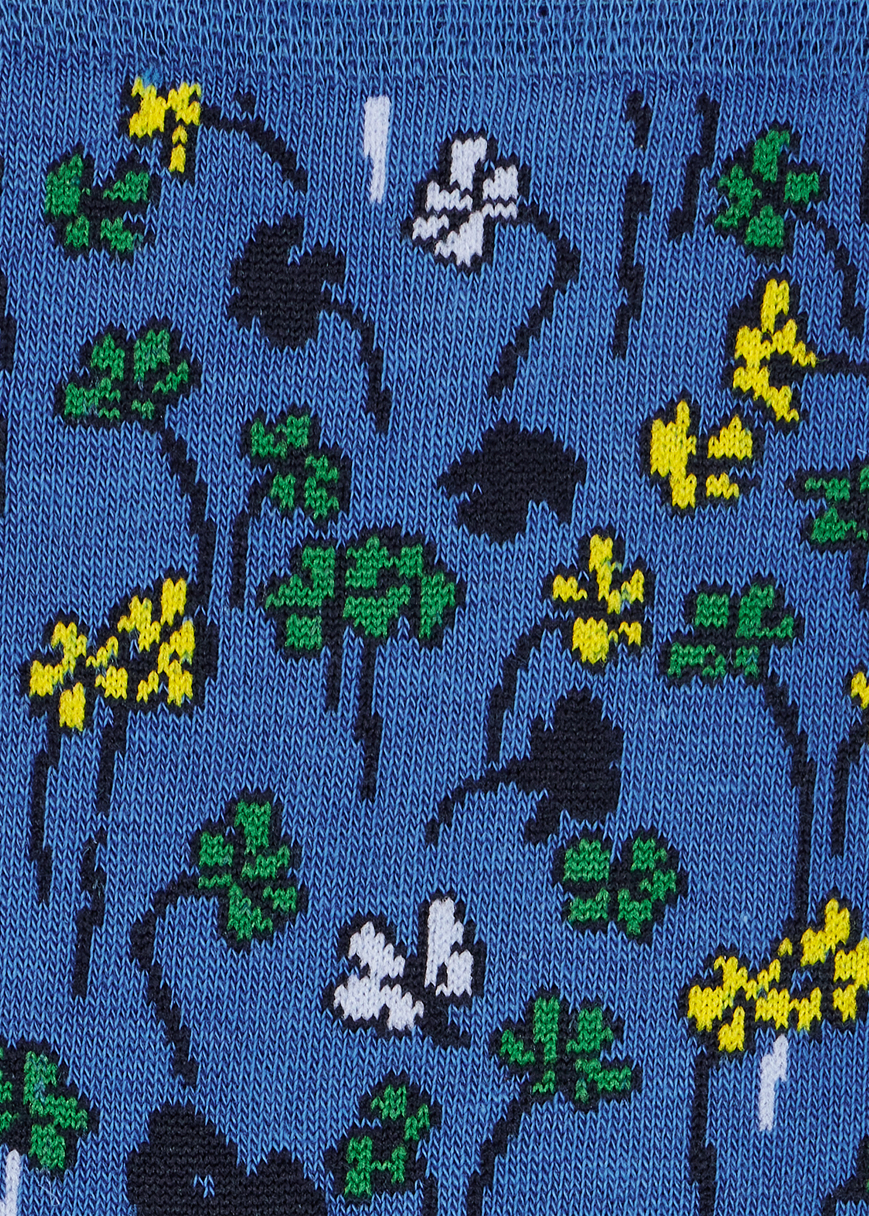 Blue Multicolour Floral Socks