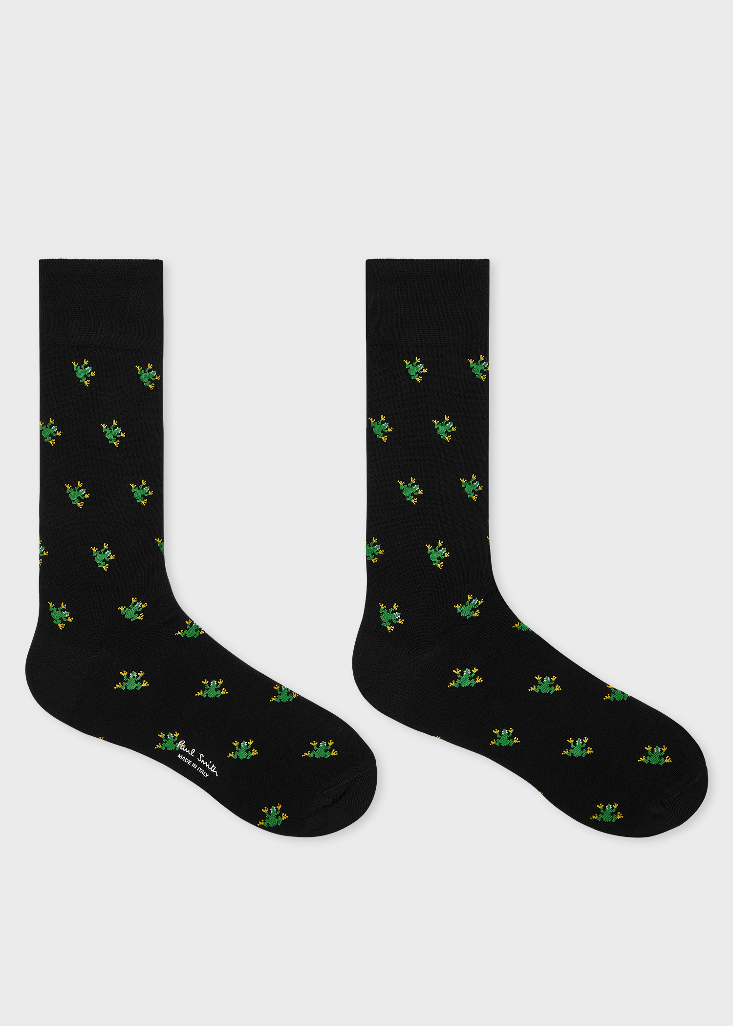 Black Cotton 'Frog' Socks