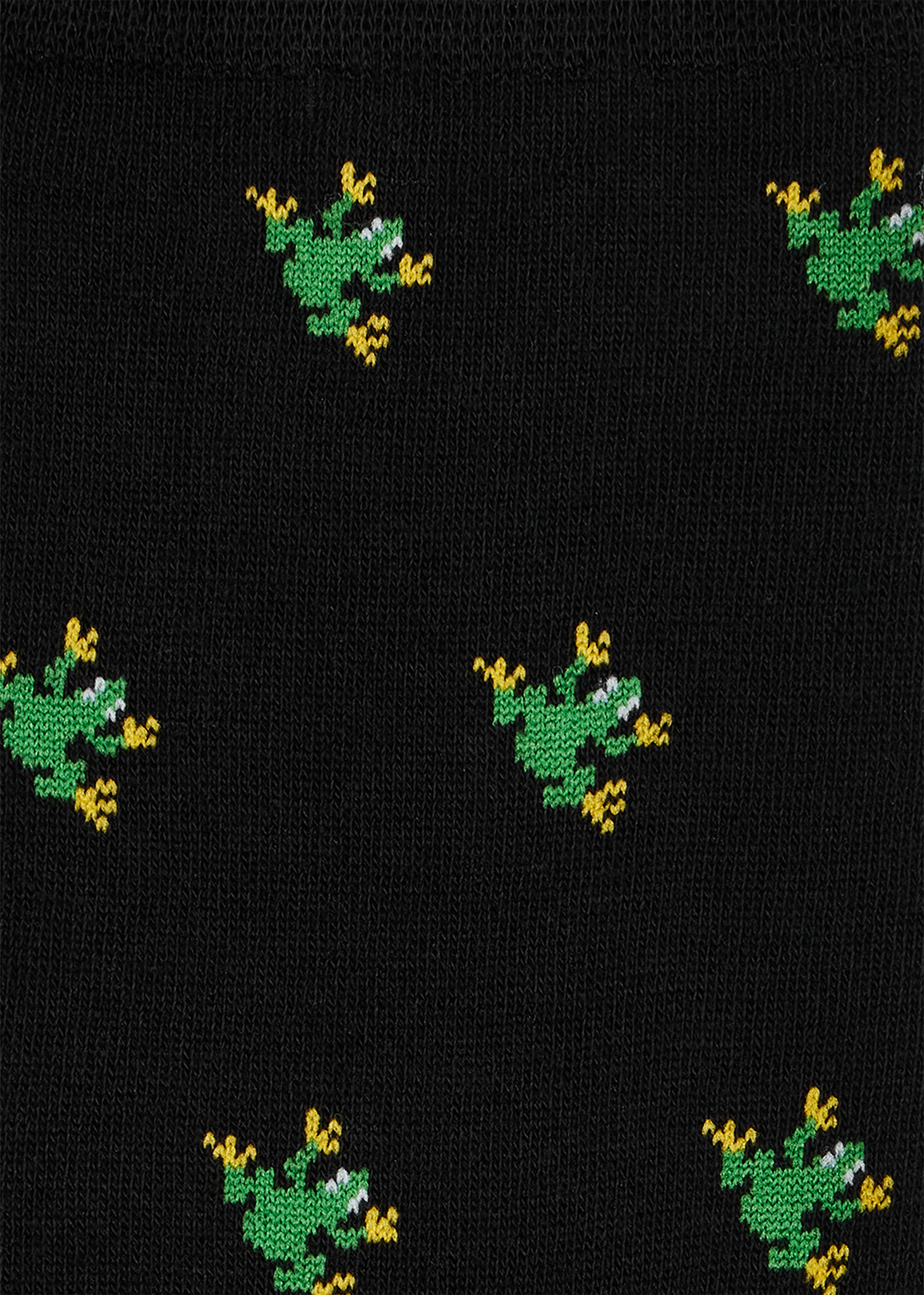 Black Cotton 'Frog' Socks