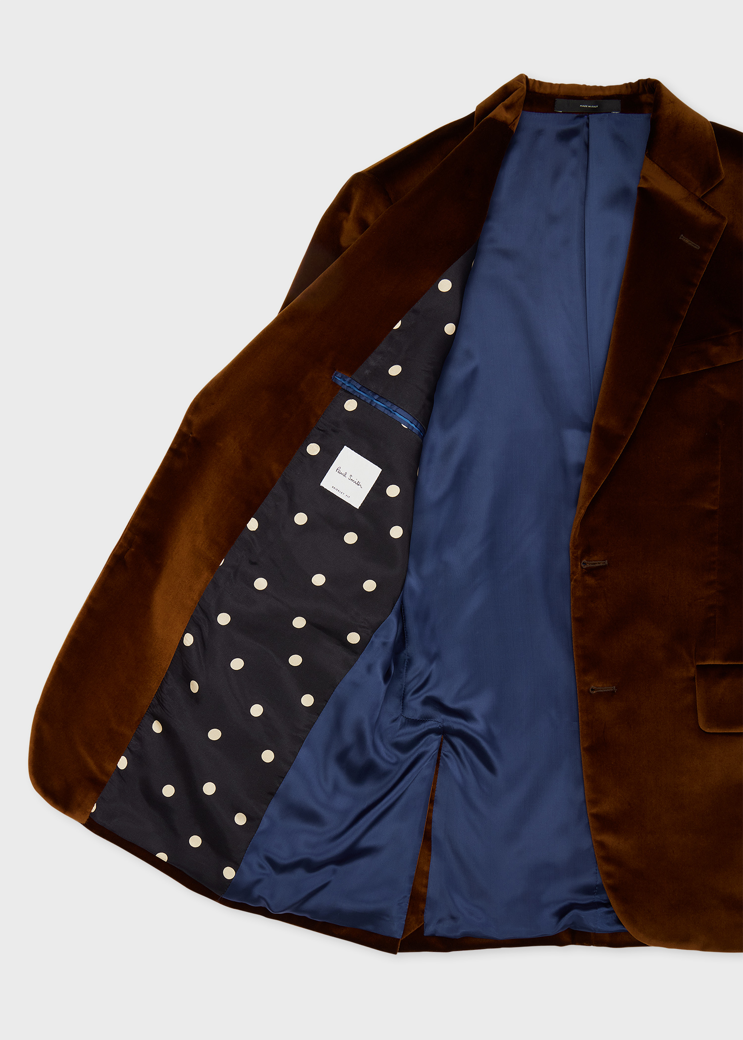 Men's Slim-Fit Brown Velvet Trousers