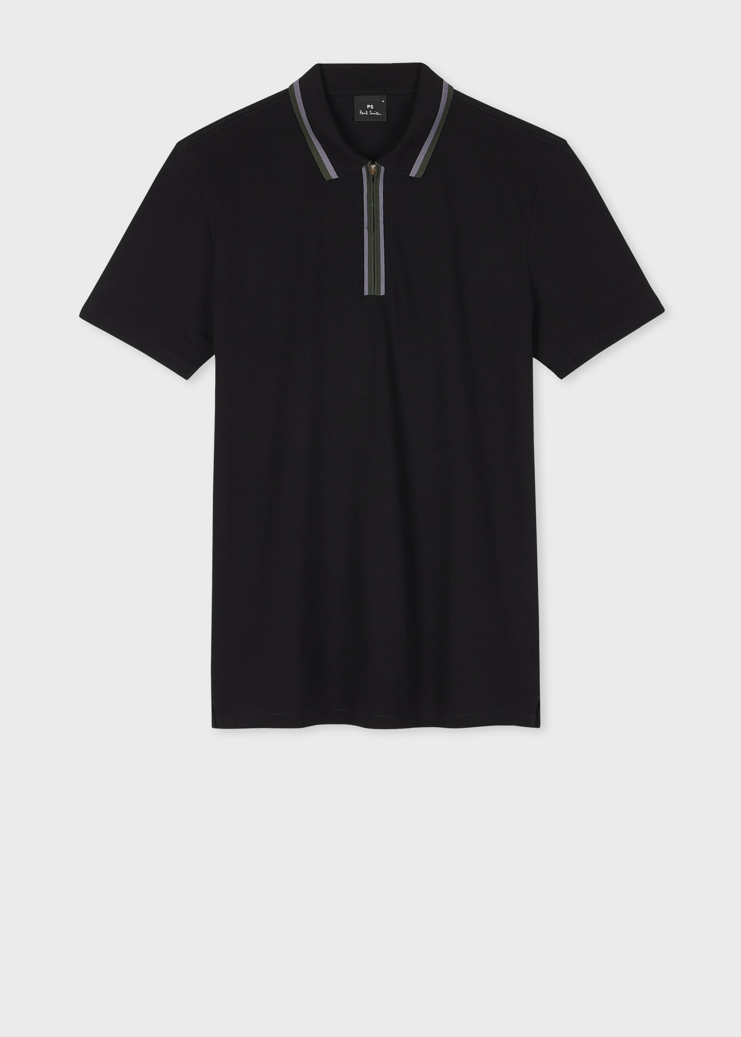 Men's Organic Cotton Orange Zip-Neck Polo Shirt