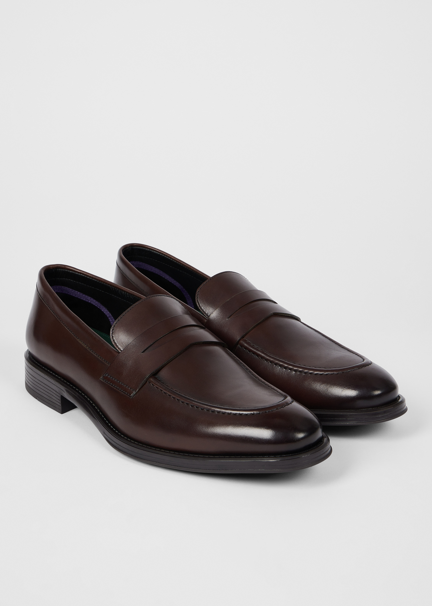 Men's Black Leather 'Pierce' Loafers