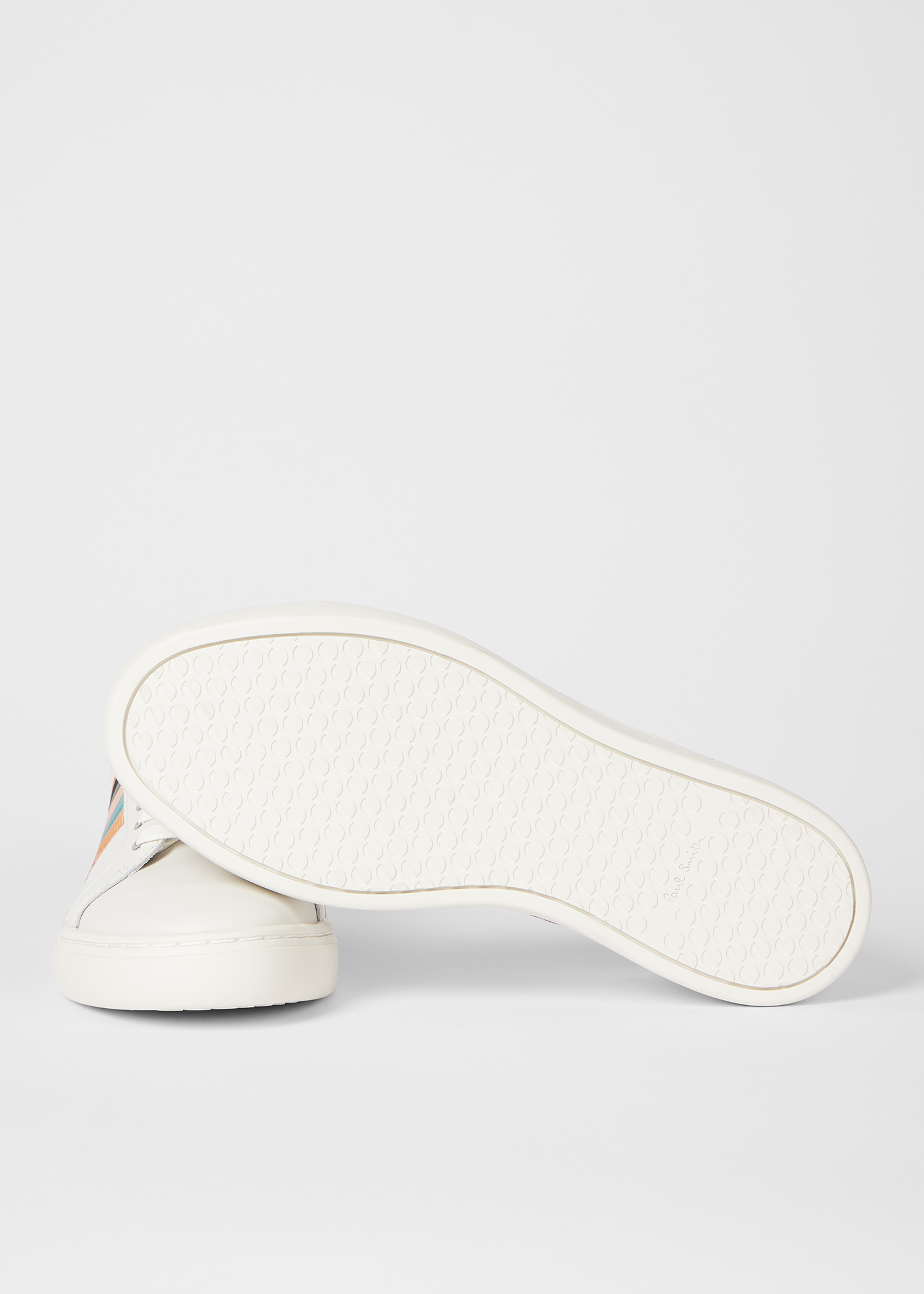 Women's White Leather 'Dusky Swirl' 'Lapin' Trainers