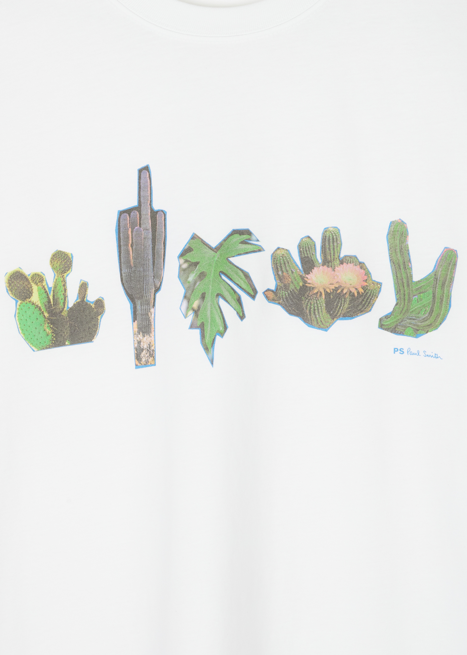 ★Paul Smith★Cactus T-Shirt Tシャツ 関税込 Men's White 'Cactus' Print T-Shirt