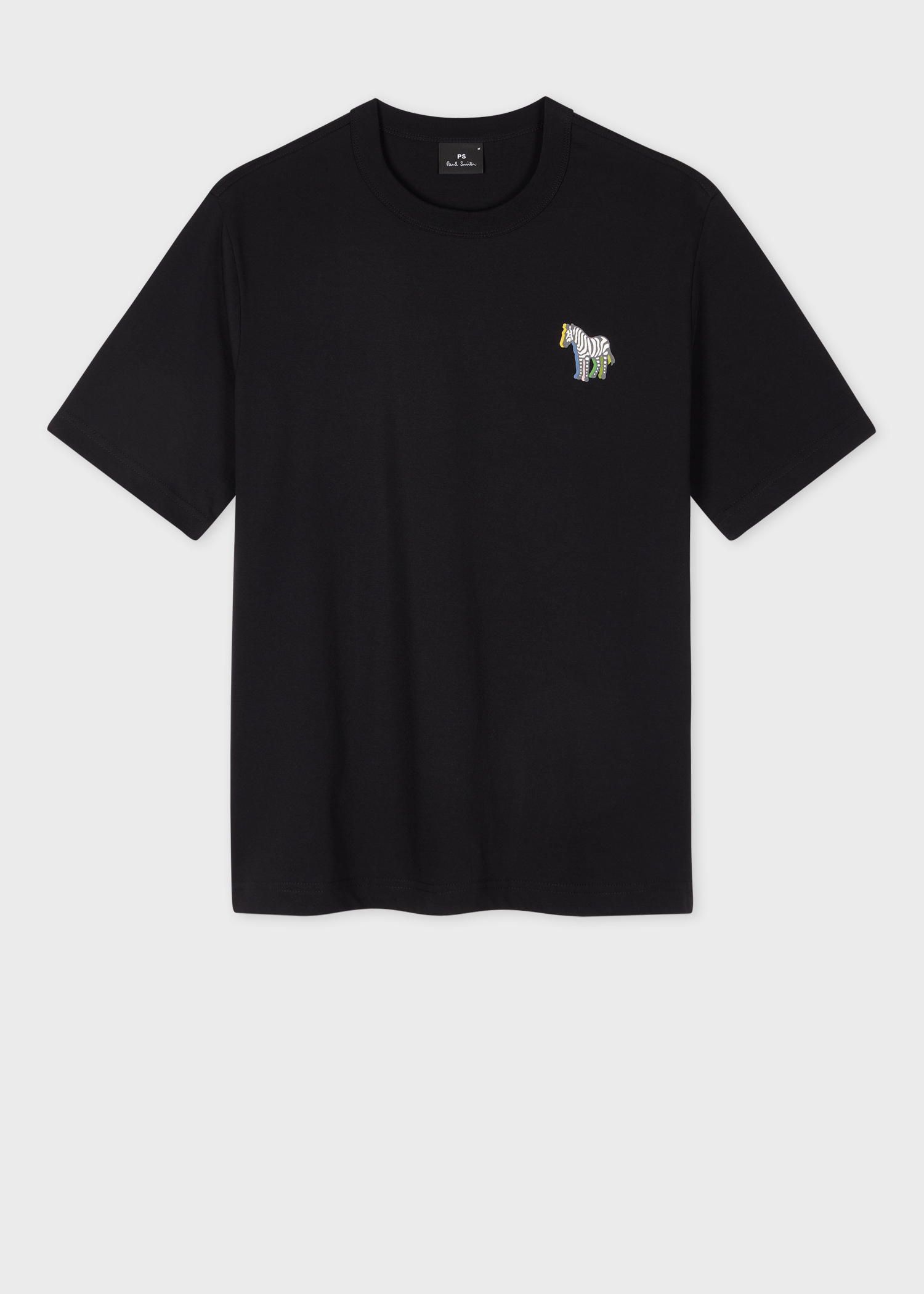 Men's Black '3D Zebra' Print T-Shirt