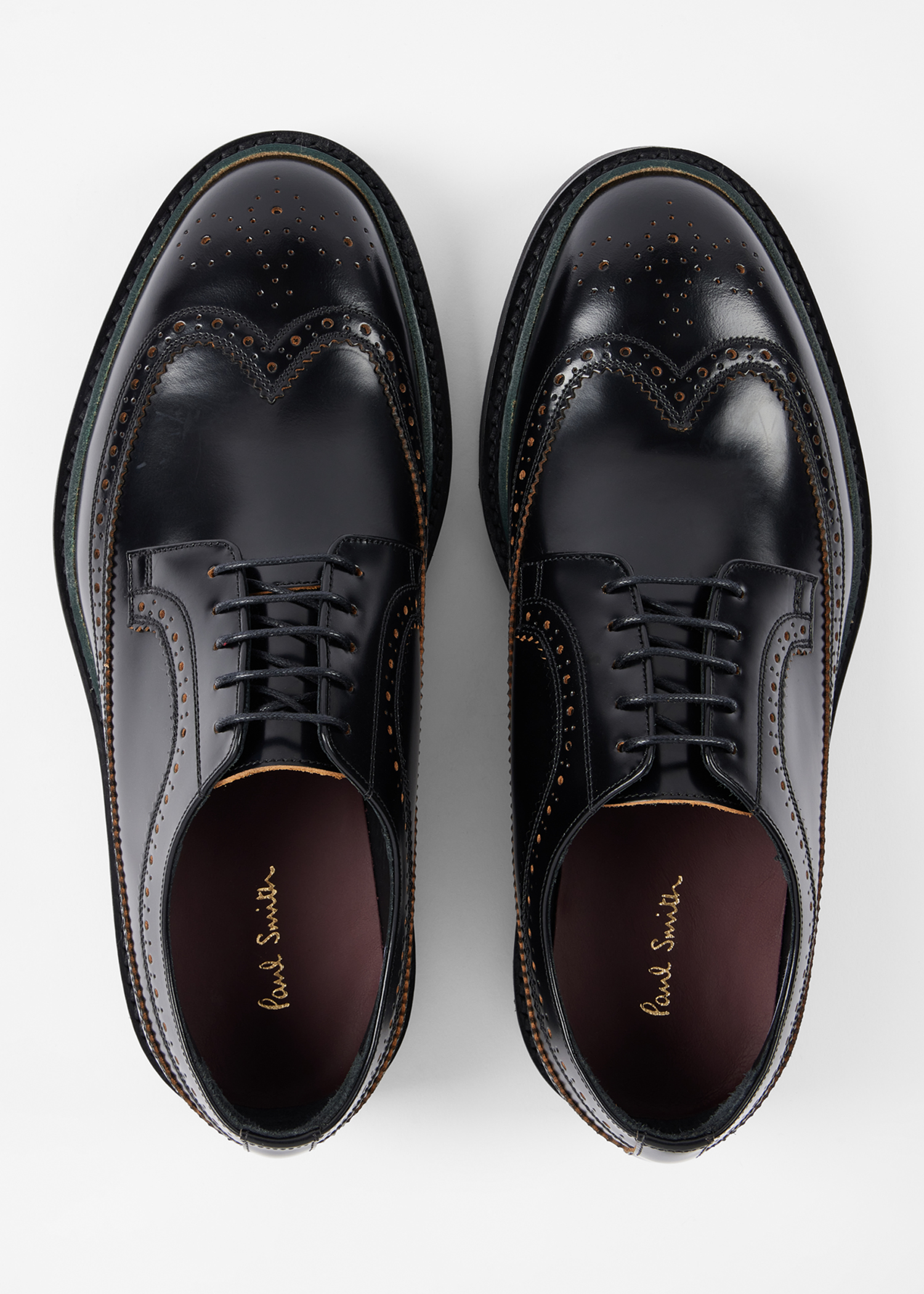 Paul Smith-“MEN ONLY” Brogue shoe with fringed flap Womens 9