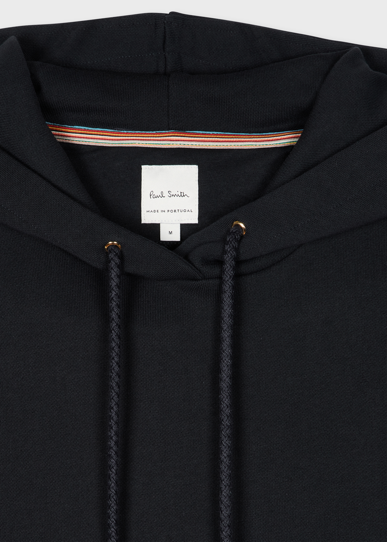 Men's Navy Blue 'Signature Stripe' Trim Hoodie