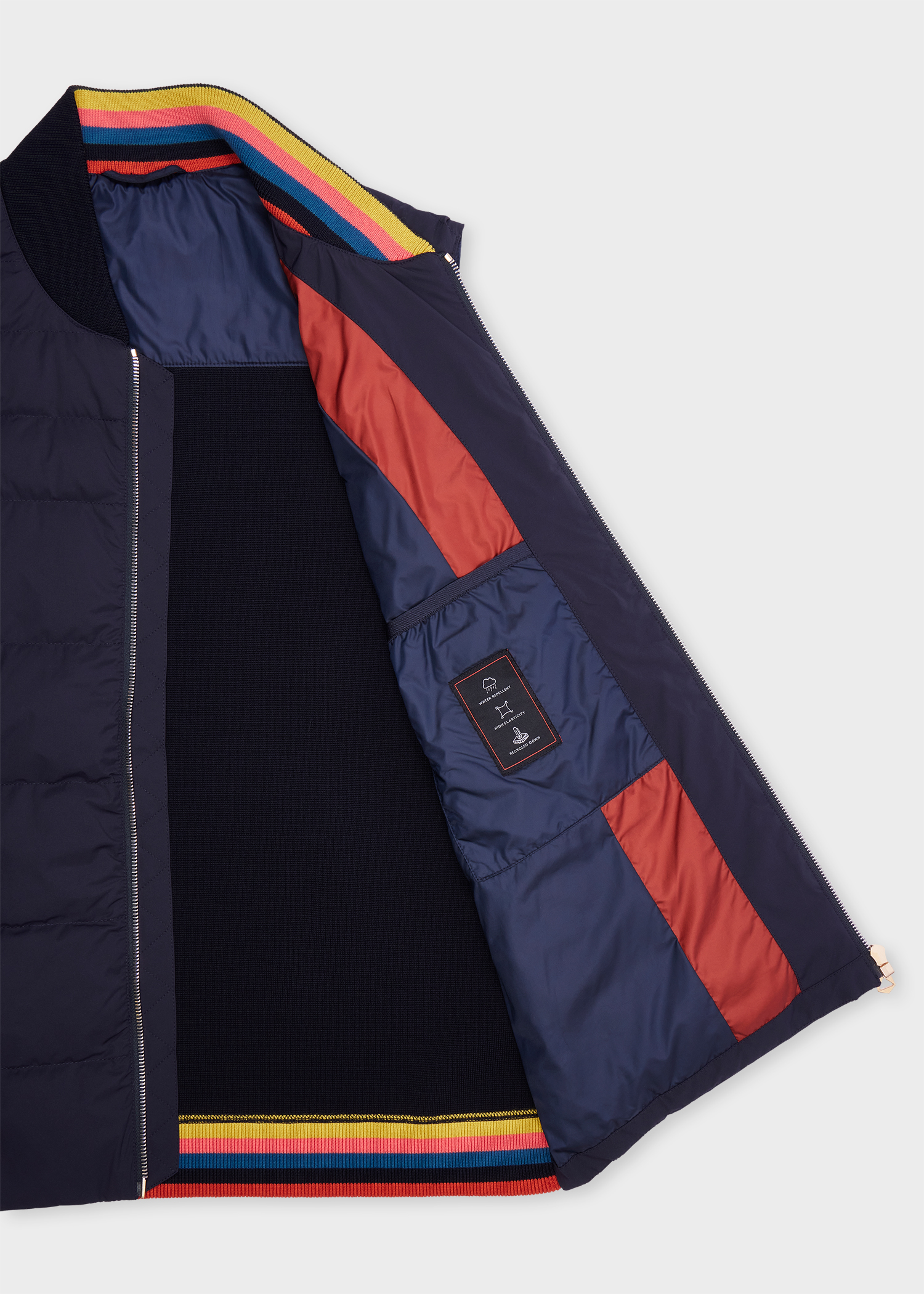 Navy Hybrid Down Gilet