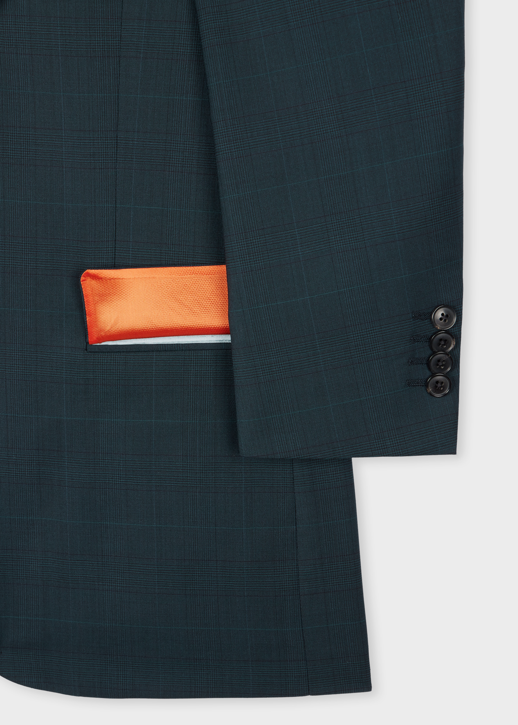 The Soho - Tailored-Fit Dark Green Check Wool Suit The Soho - Tailored-Fit Dark Green Check Wool Suit