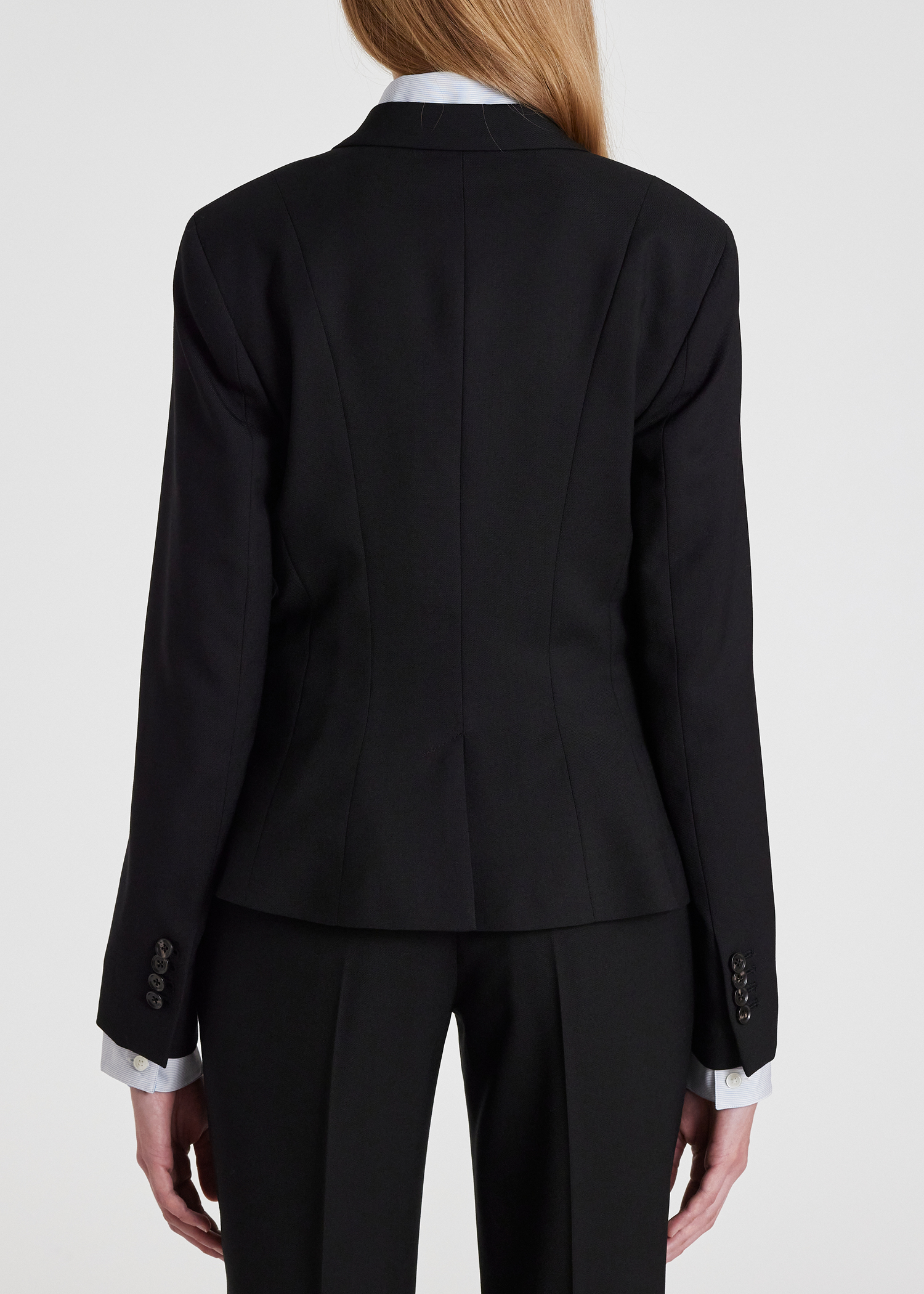 Women's Black Cropped 'A Suit To Travel In' Wool Blazer