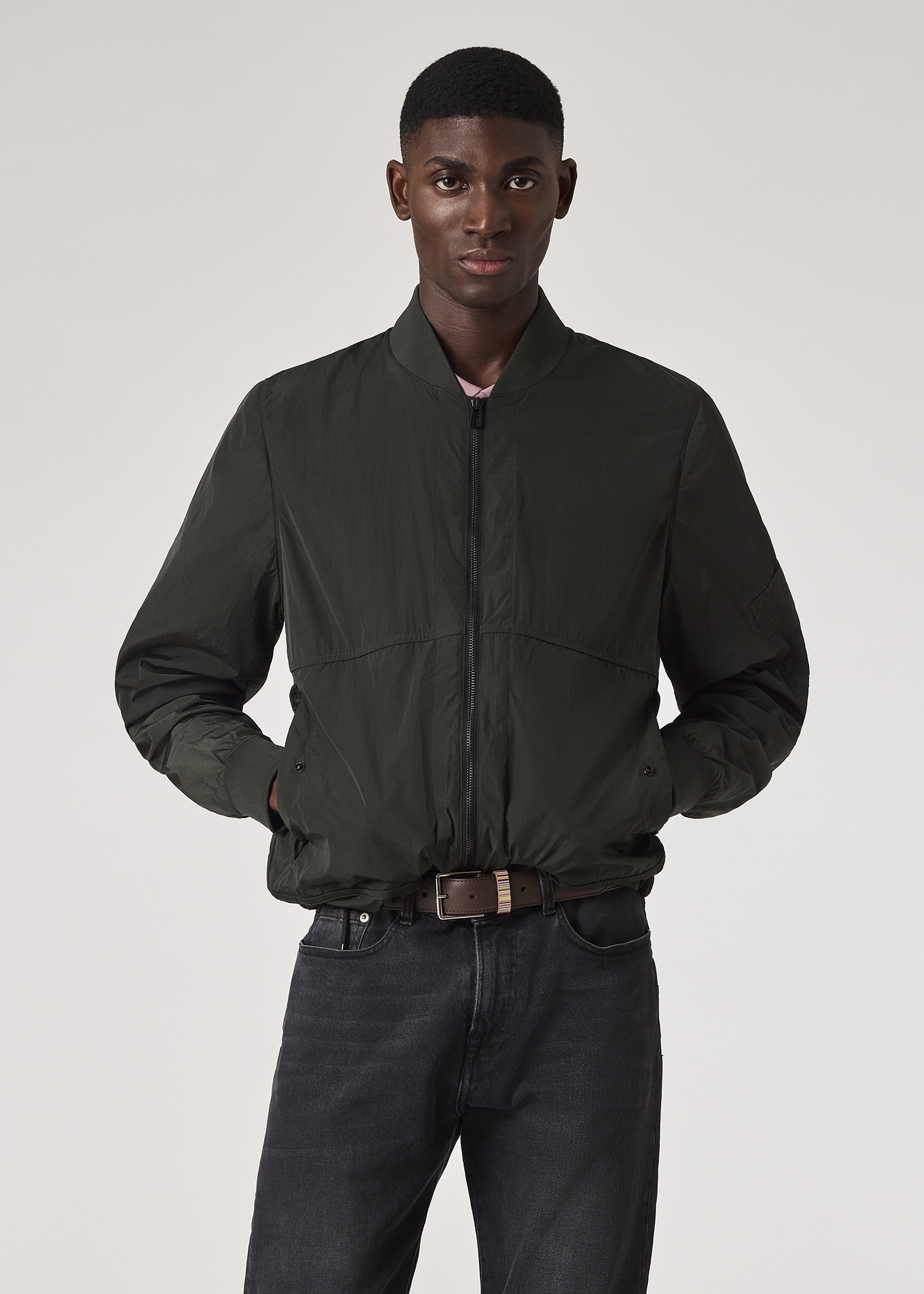 Paul Smith　グリーン　ジャケット Sports Stripe