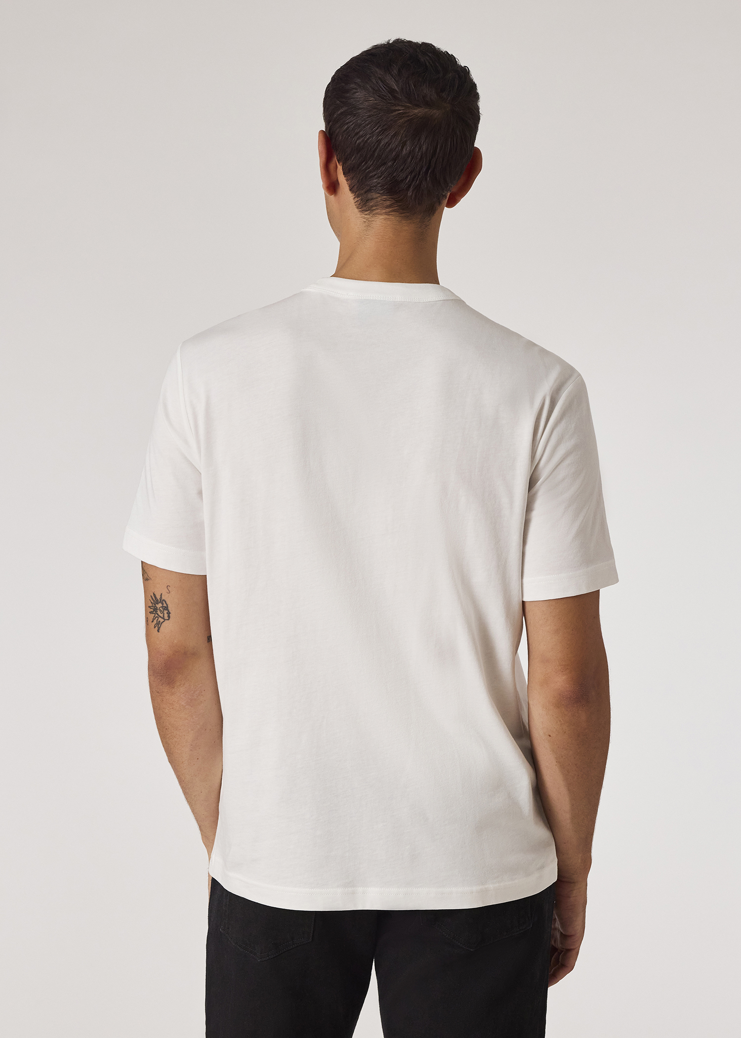 Men's White 'Skull Tape' Print T-Shirt