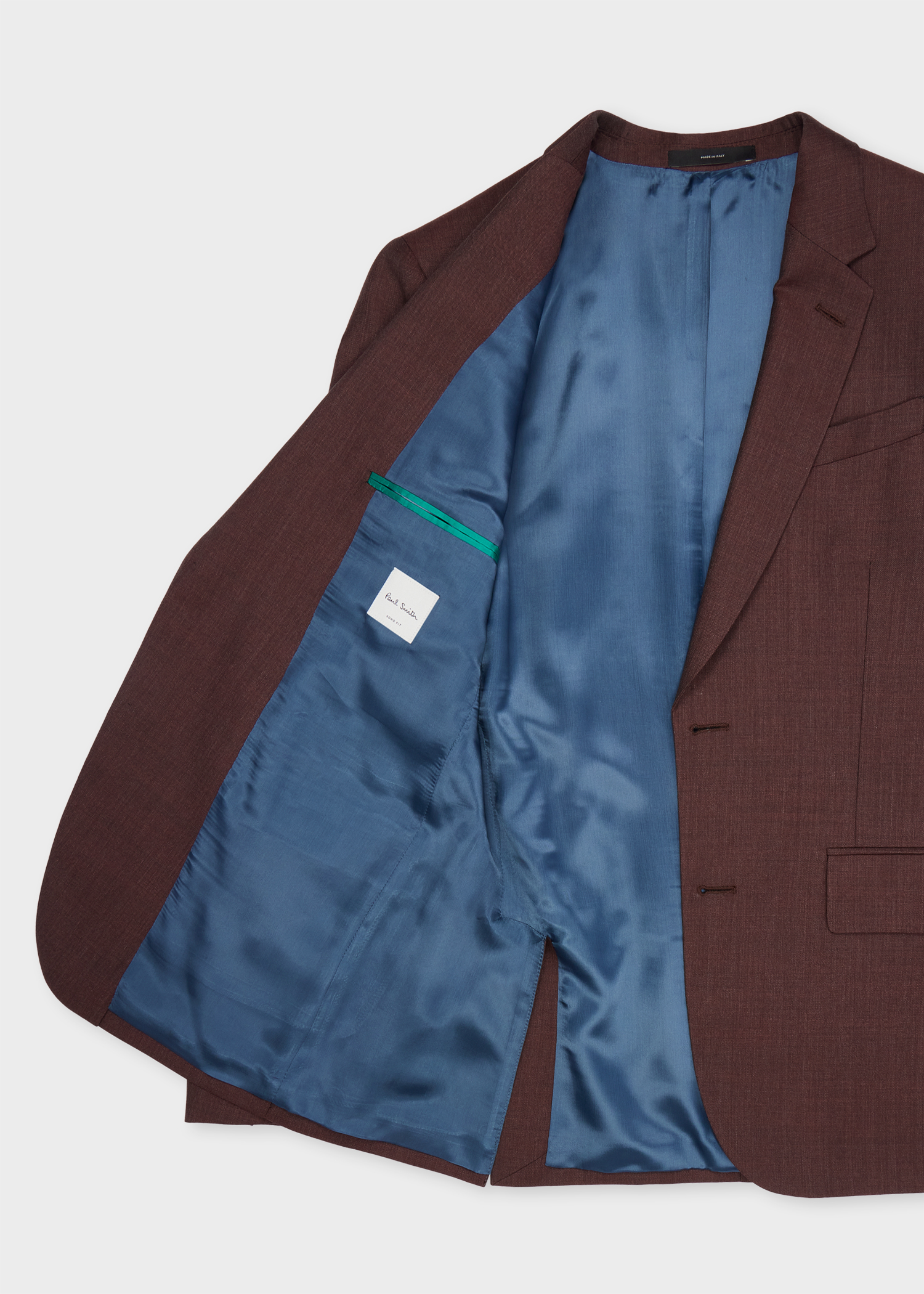 The Soho - Tailored-Fit Grey Blue Wool Sharkskin Suit