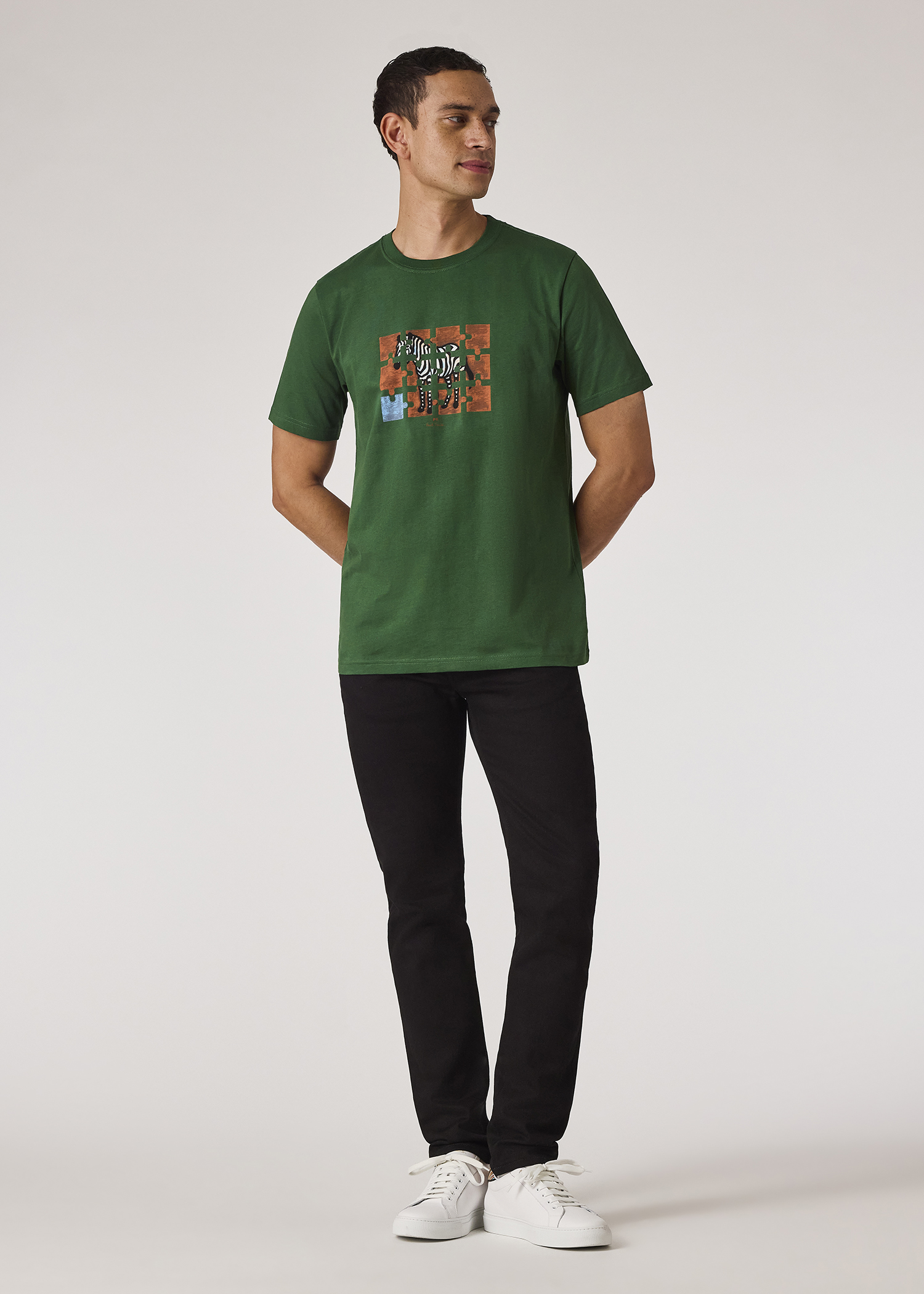 Tシャツ・カットソー PS PAUL SMITH Men T-shirt Green M2R011RZM20064 33C Men's Forest Green Organic Cotton Polo Shirt