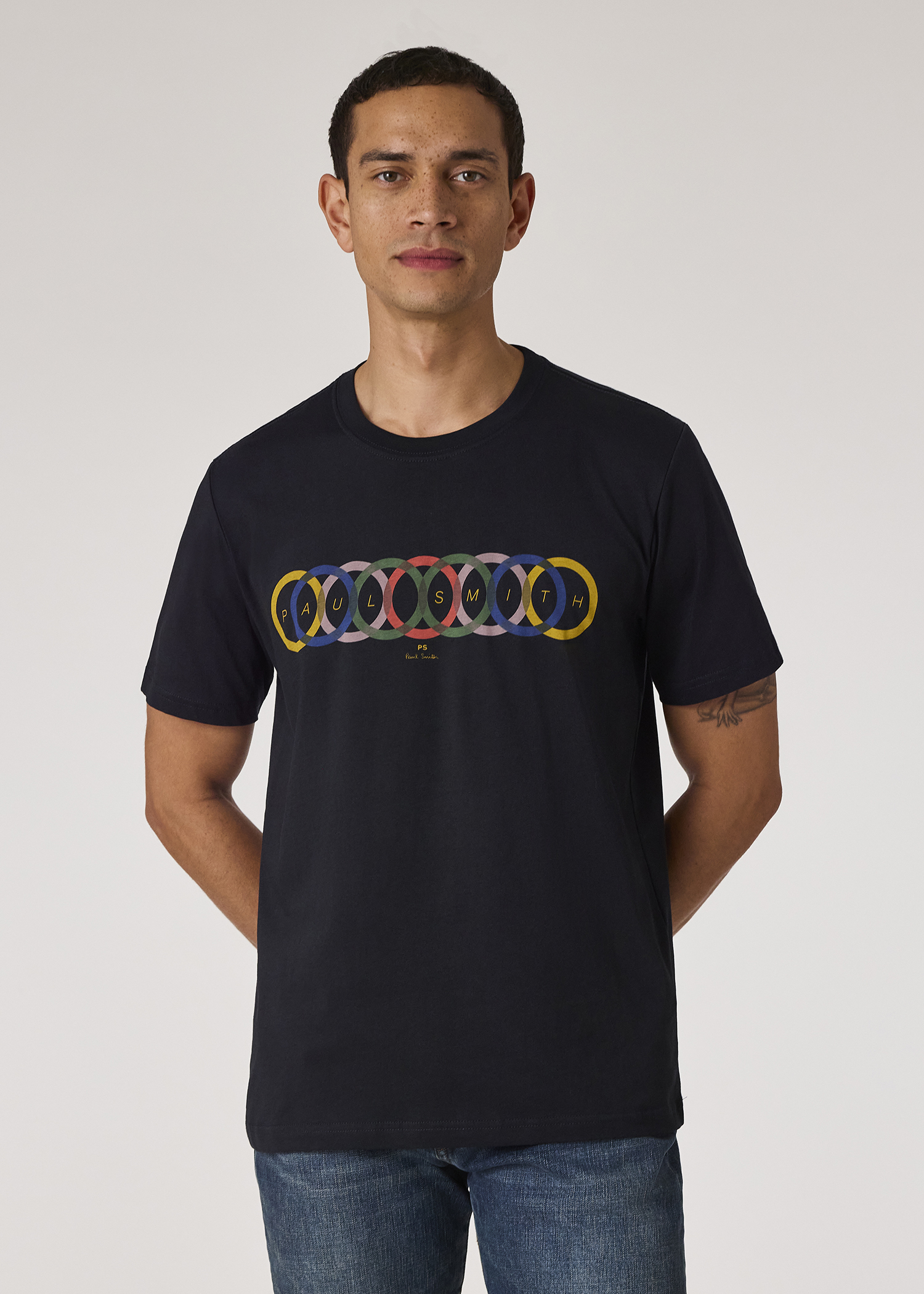 Paul Smith｜ (M2R 204Z PP4816 79) Men's Black 'Skull Square' Sweatshirt