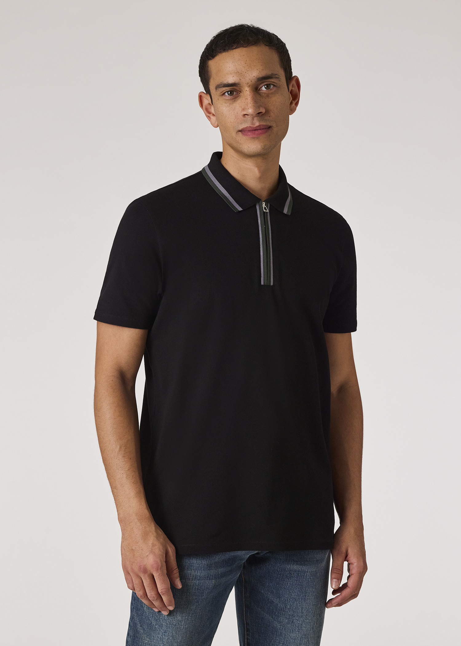 Paul Smith｜ (M2R 204Z PP4816 02) Men's Black Zebra Logo Print T-Shirt