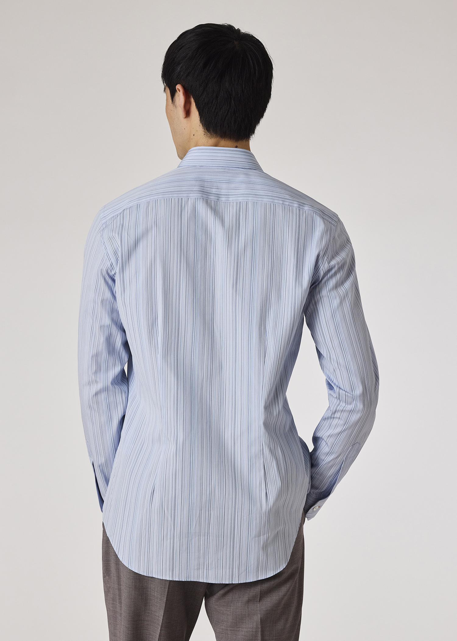 Tシャツ・カットソー Paul Smith MENS S/C SLIM FIT SHIRT (M1R 006L P00811 92) Slim-Fit 'Signature Stripe' Cotton Shirt
