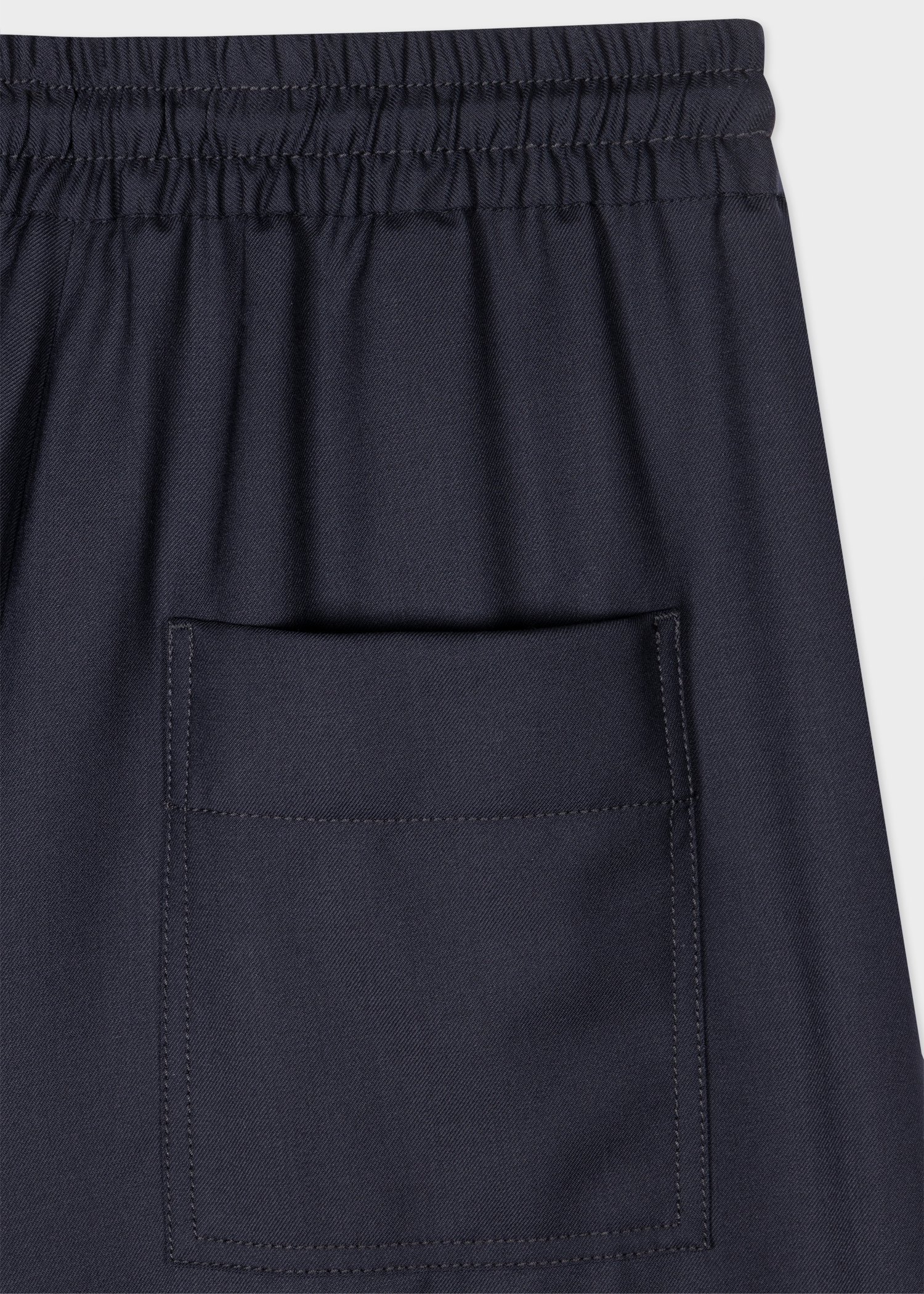 Women's A Suit To Travel In - Navy Drawstring Wide Leg Trousers
