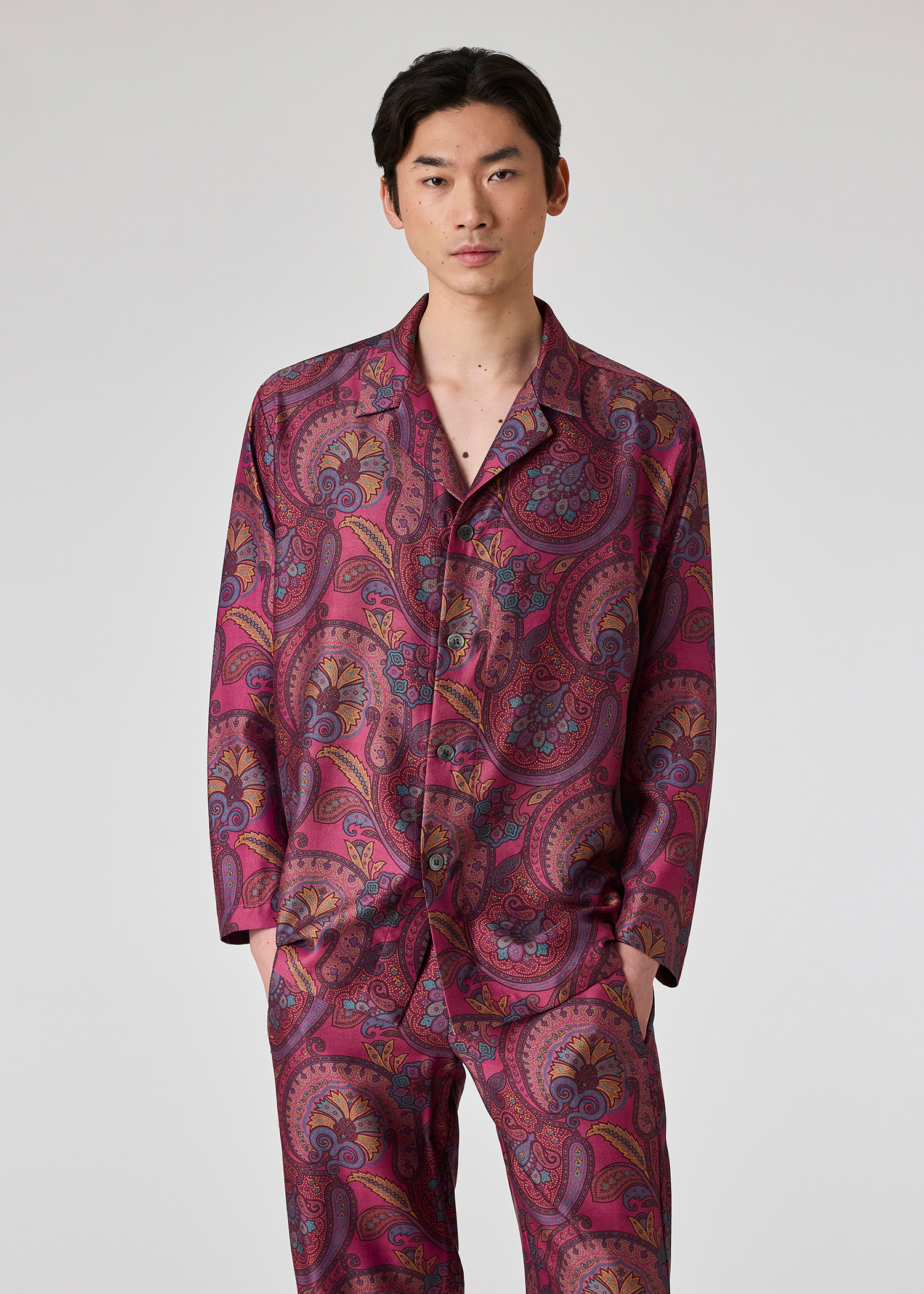 Pajama Bottom Silk Paisley Pajamas Paisley Print Pyjama Bottoms