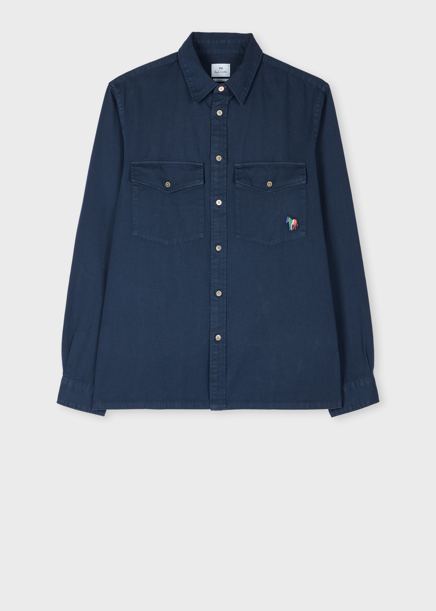 Tシャツ・カットソー Paul Smith FW24 STRIPED SHIRT (M2R-945Y-N22146_92) Men's White Cotton 'Monkey' Line Up Print T-Shirt