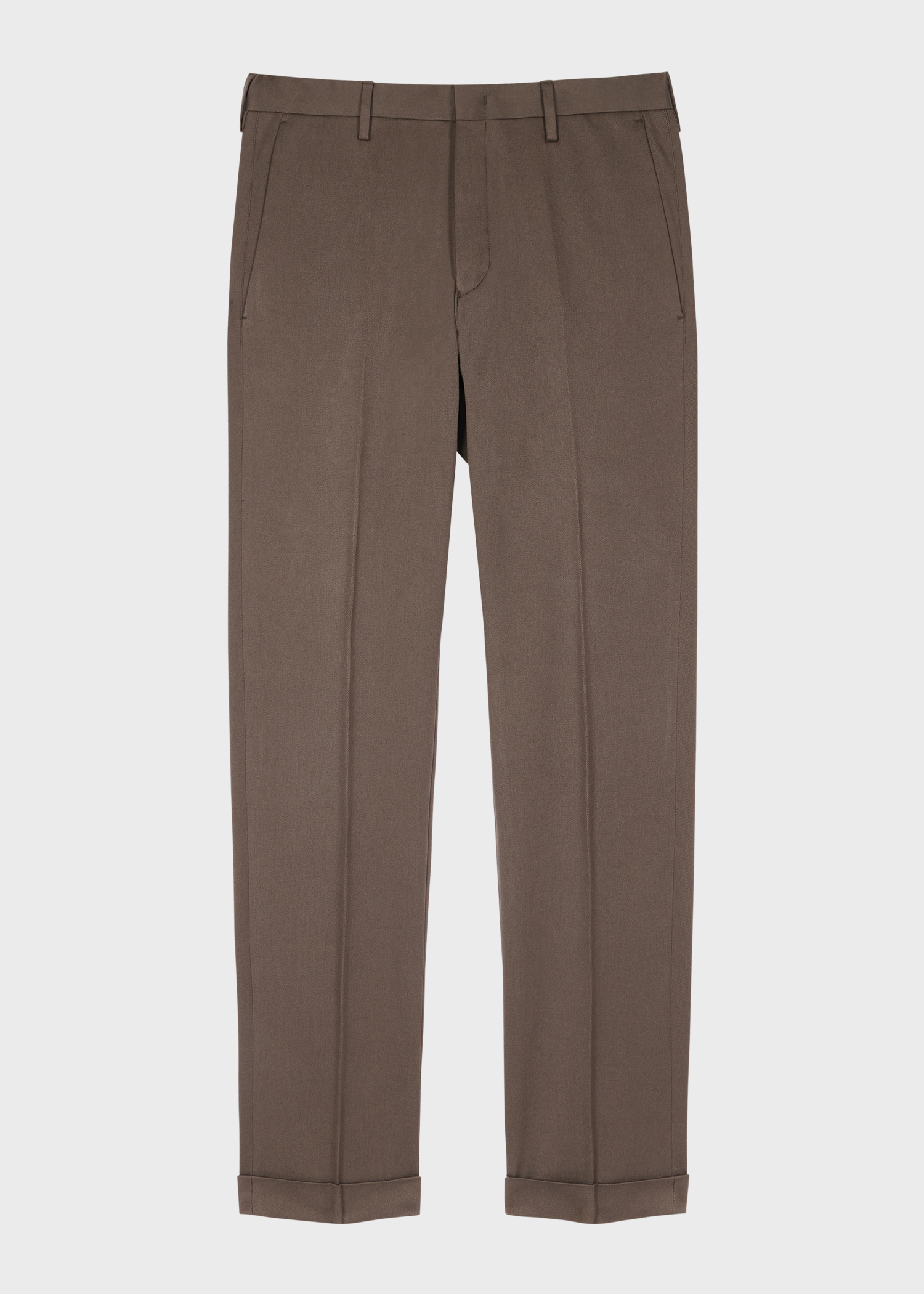 Slim-Fit Dark Grey Cotton-Stretch Chinos