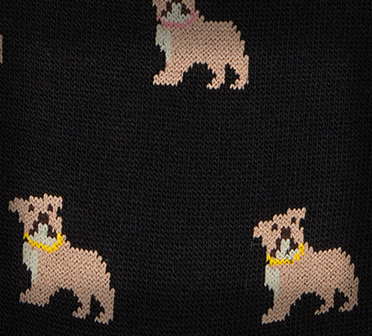Black Cotton-Blend 'Bulldog' Socks