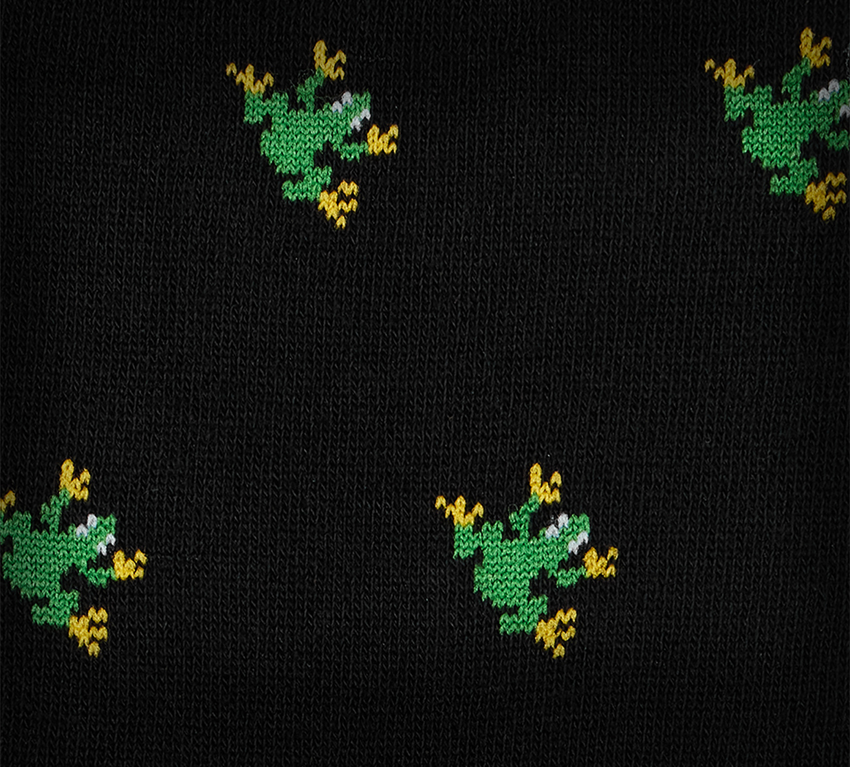 Black Cotton 'Frog' Socks